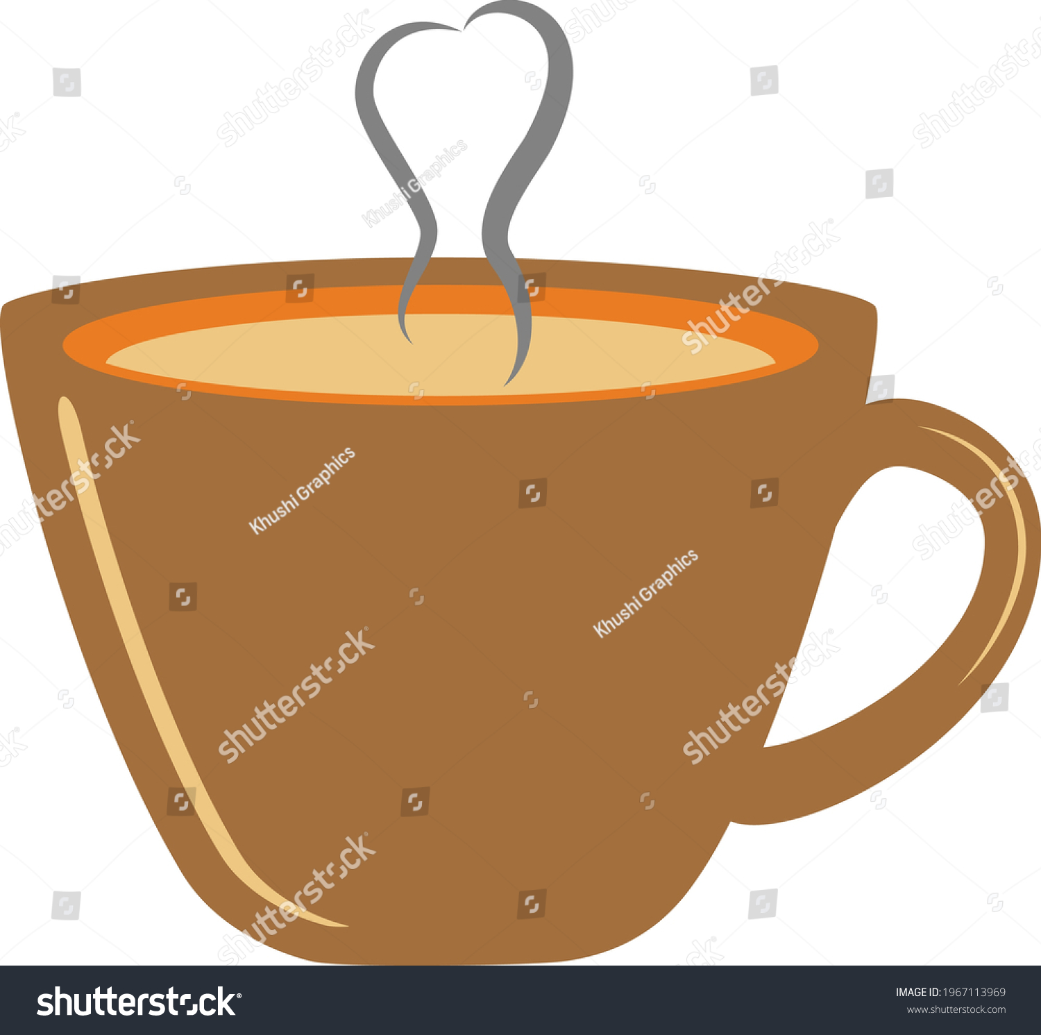 SVG of Unique and attractive design of the hot coffee cup with some smoke coming out from it. svg
