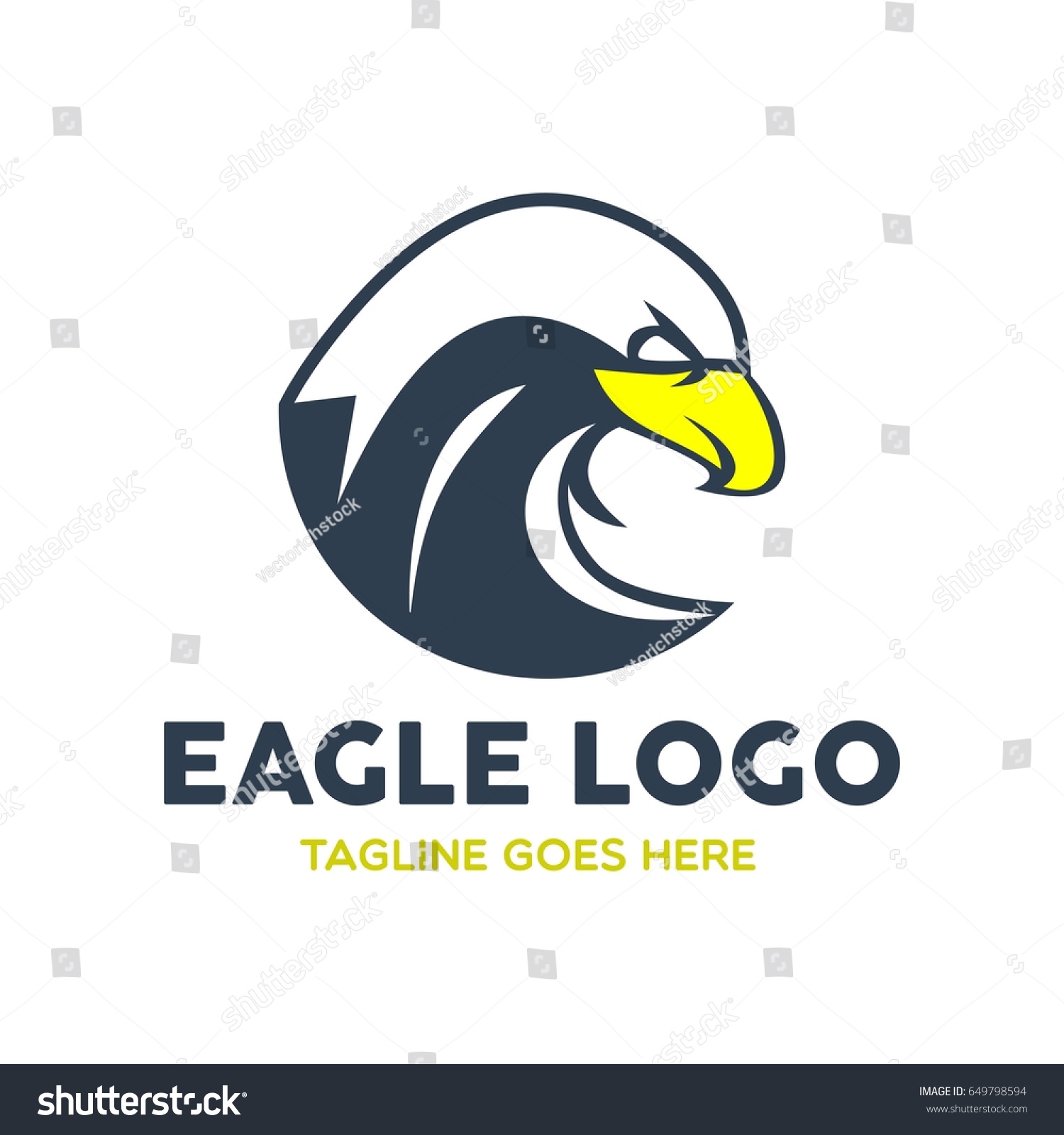 Unique Eagle Logo Template Stock Vector (Royalty Free) 649798594 ...