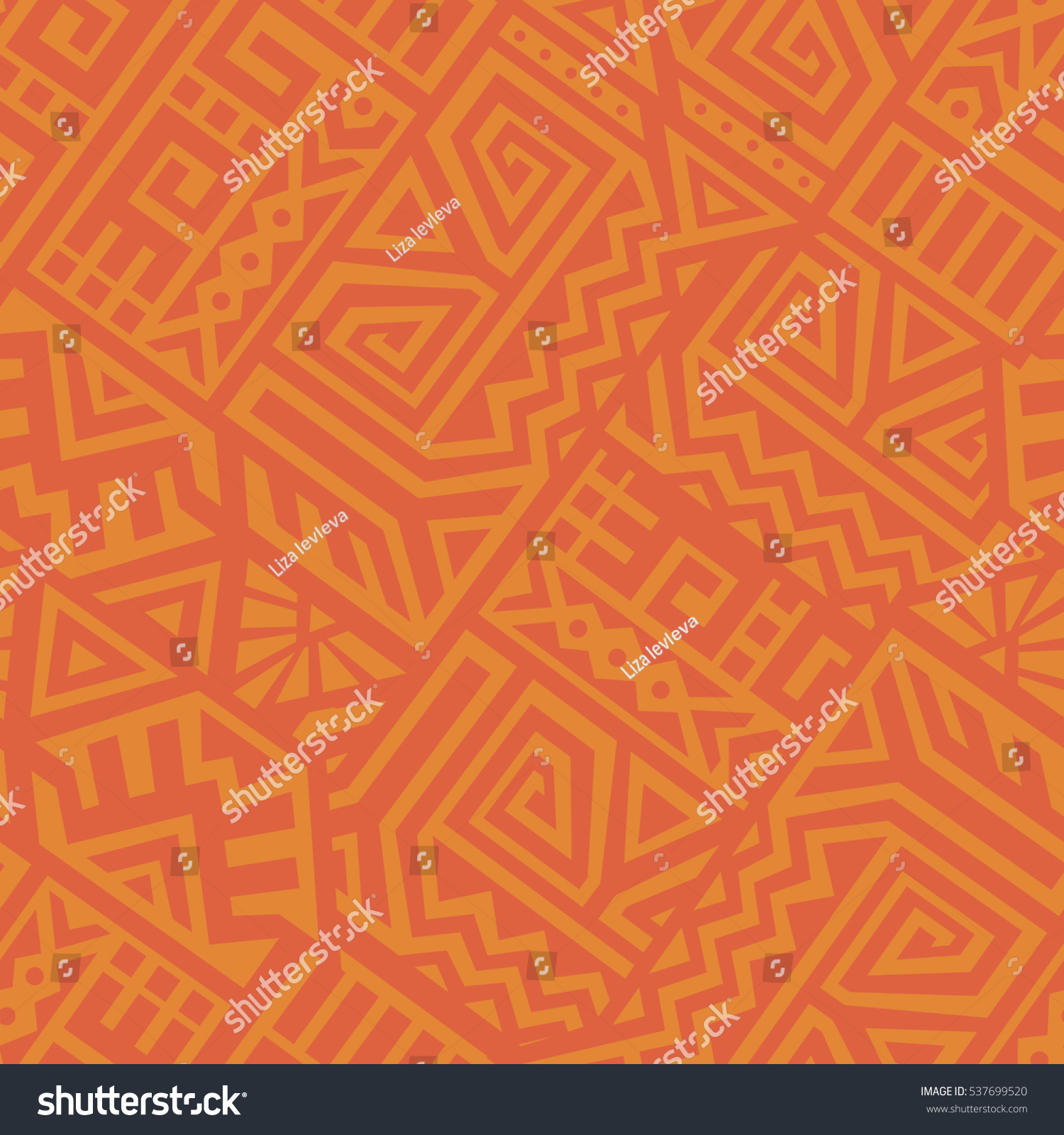 SVG of Unique Geometric Vector Seamless Pattern made in ethnic style. Aztec textile print. Perfect for site backgrounds, wrapping paper and fabric design. svg