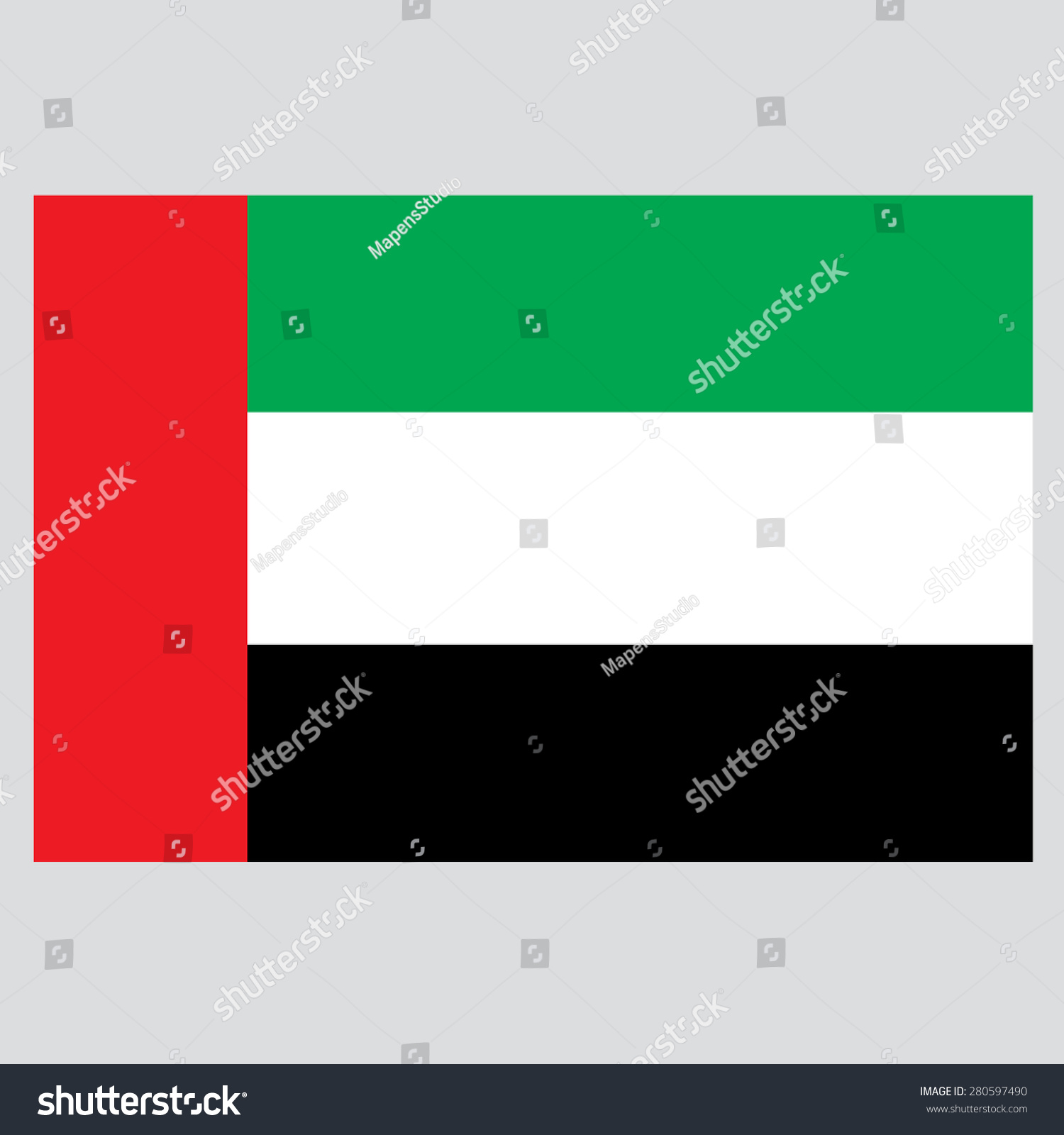 SVG of United Arab Emirates Flag svg