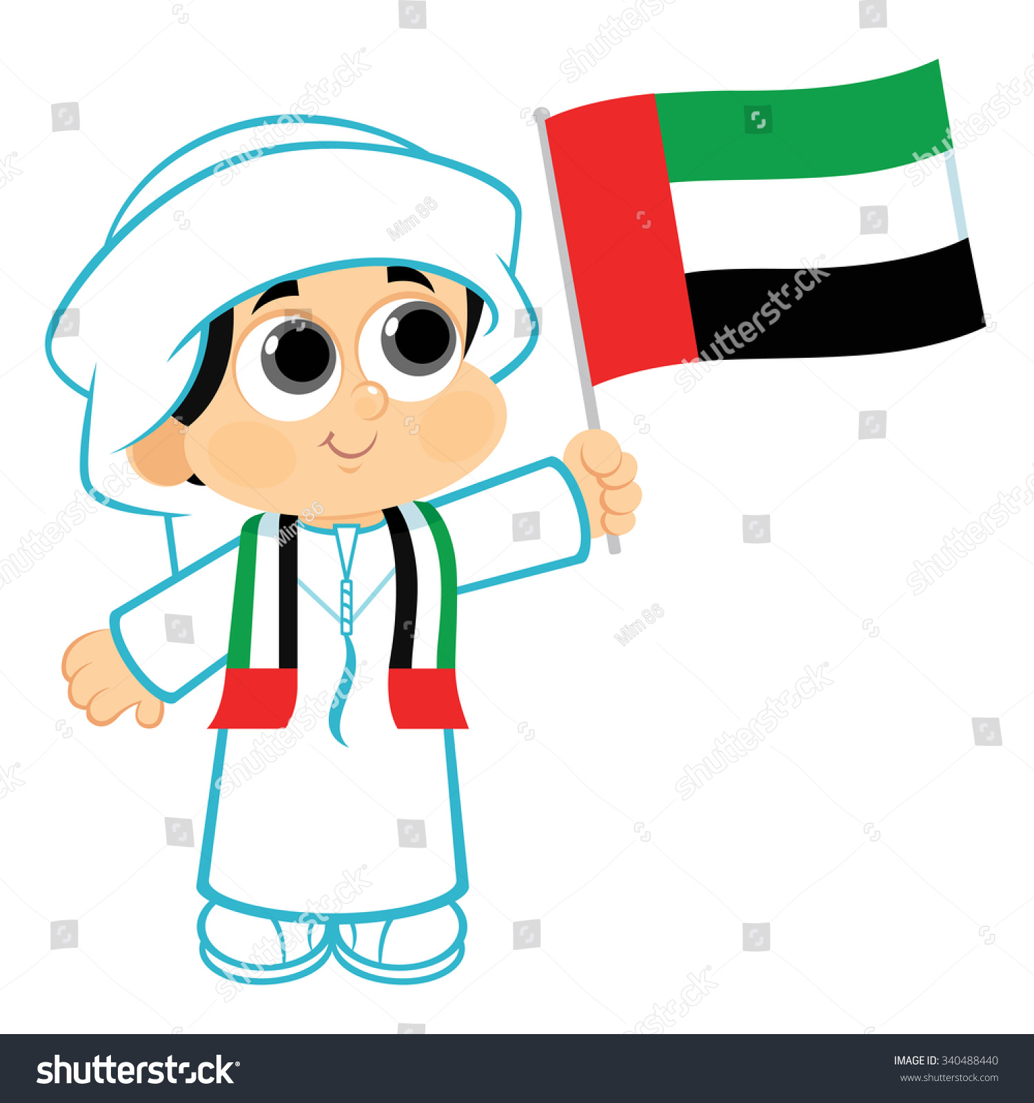 United Arab Emirates National Day Celebration Stock Vector 340488440 ...