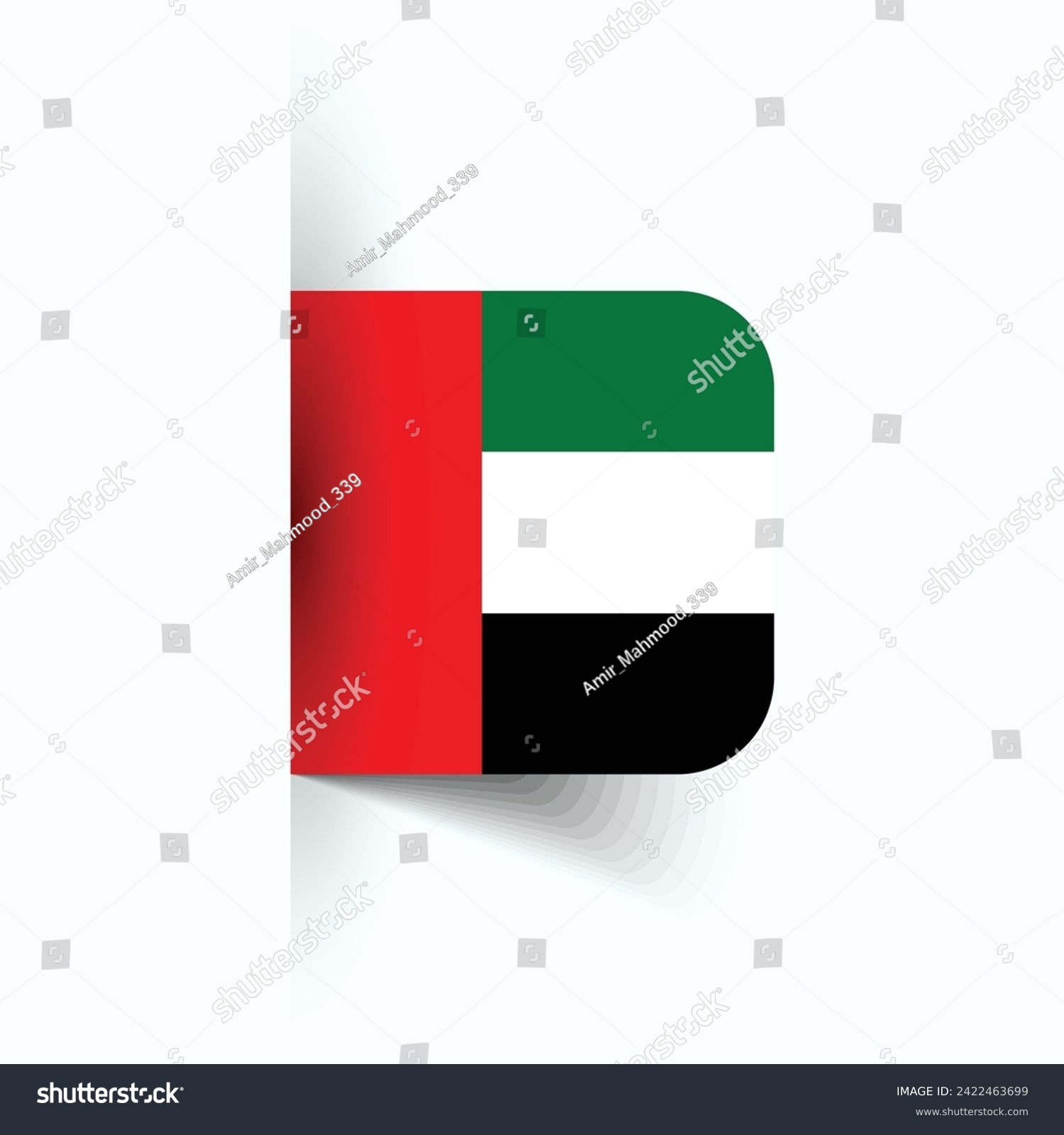 SVG of United Arab Emirates national flag, United Arab Emirates National Day, EPS10. United Arab Emirates flag vector icon svg