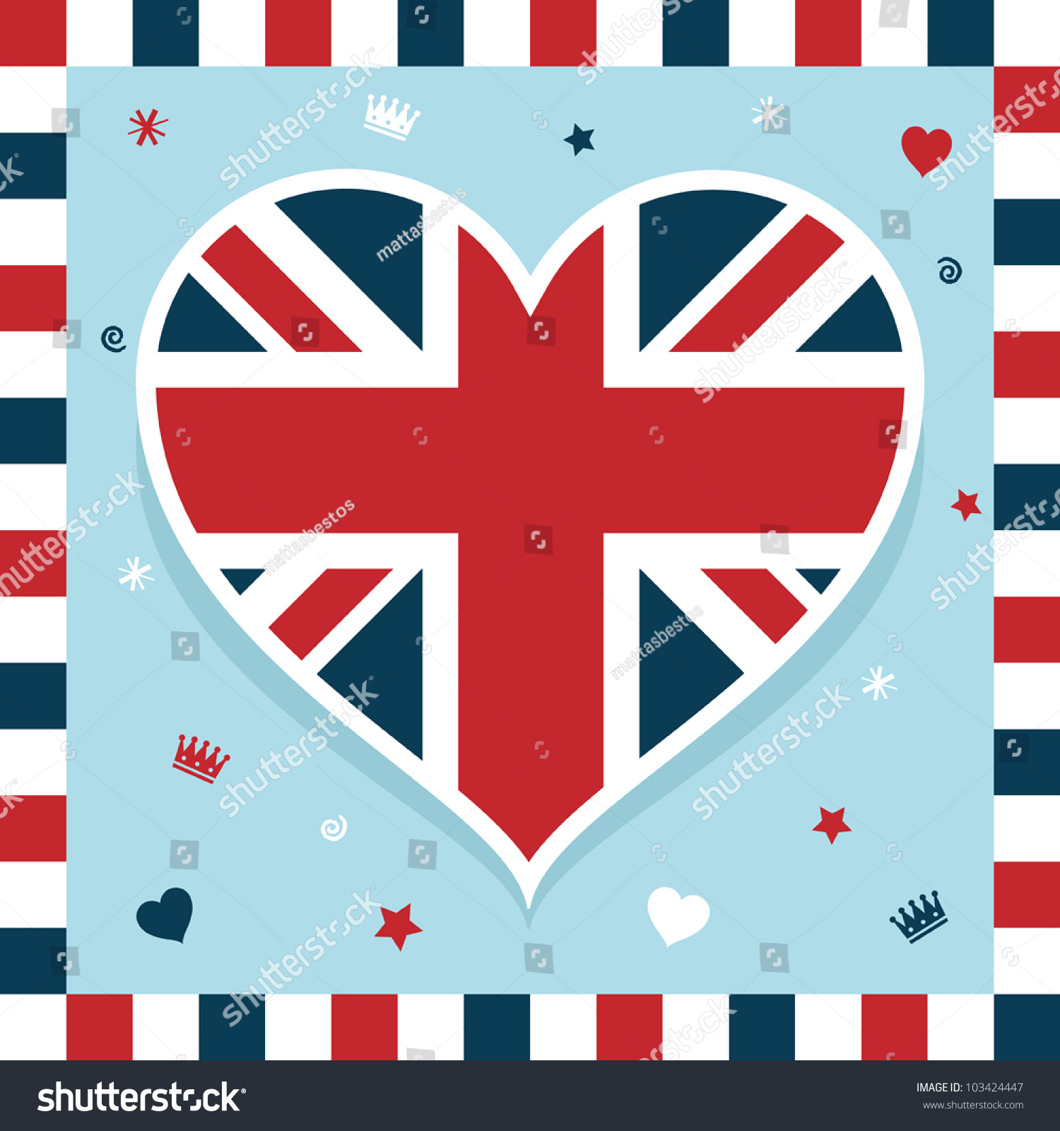 SVG of united kingdom decoration with union jack heart svg