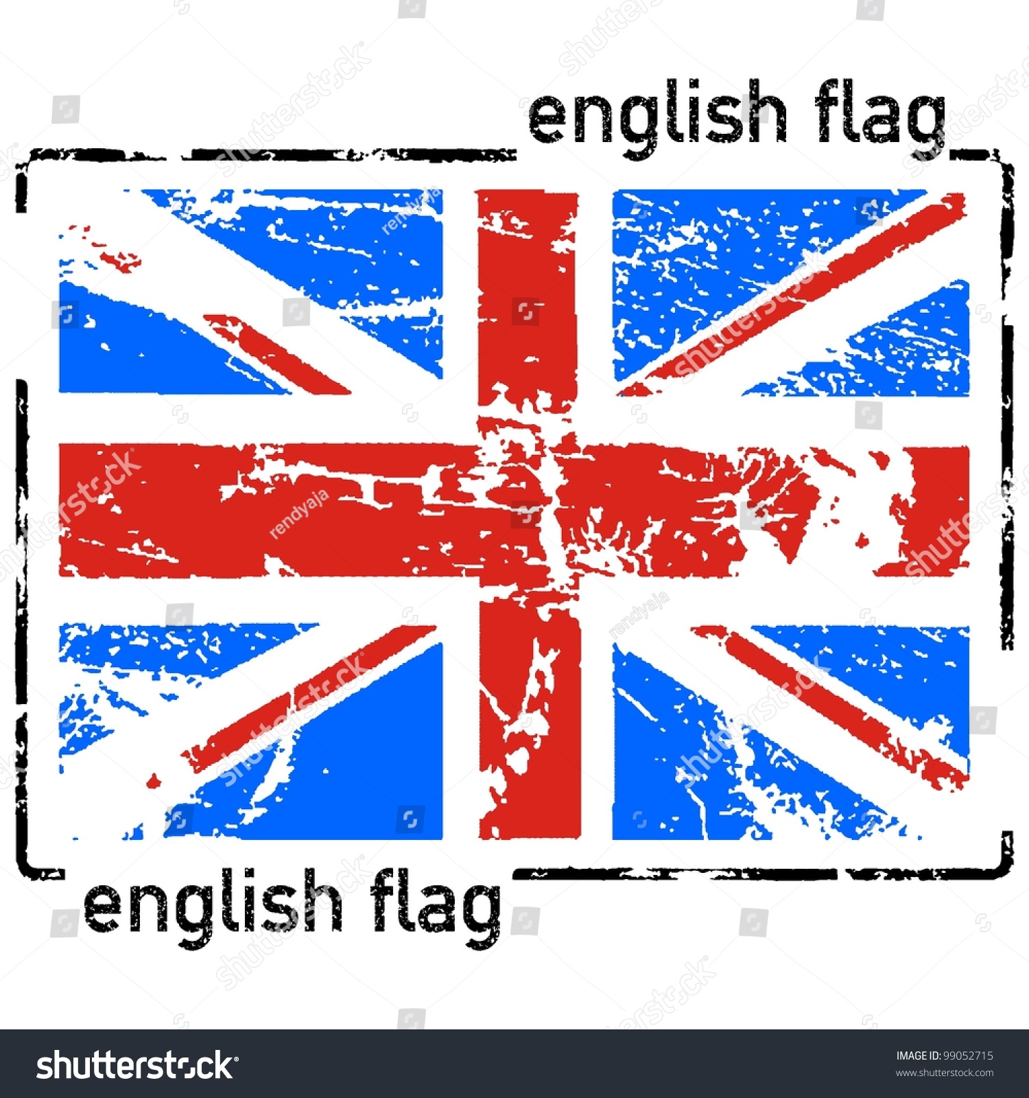 United Kingdom Flag Grunge Stock Vector Illustration 99052715 ...