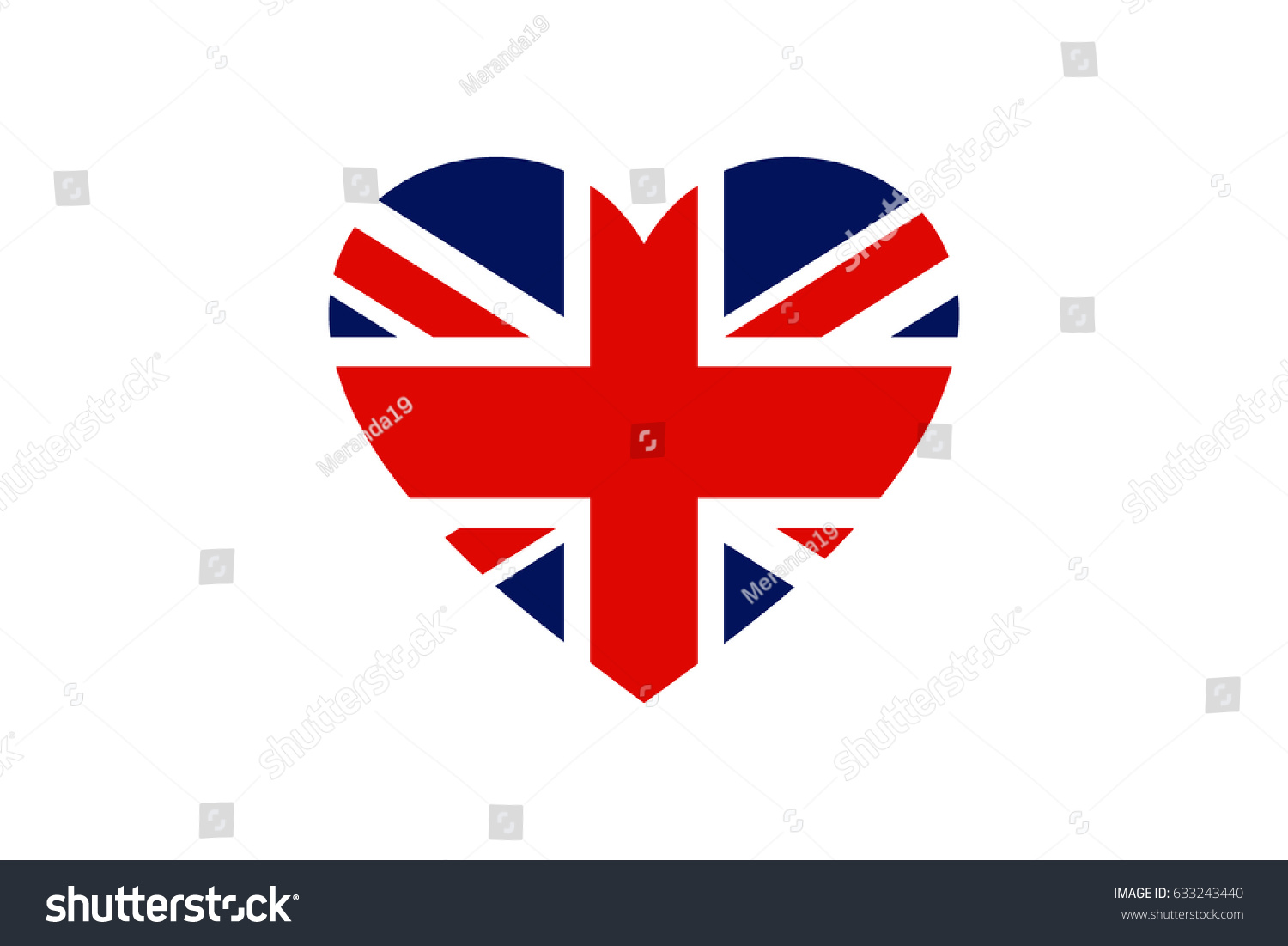 SVG of united kingdom flag heart svg