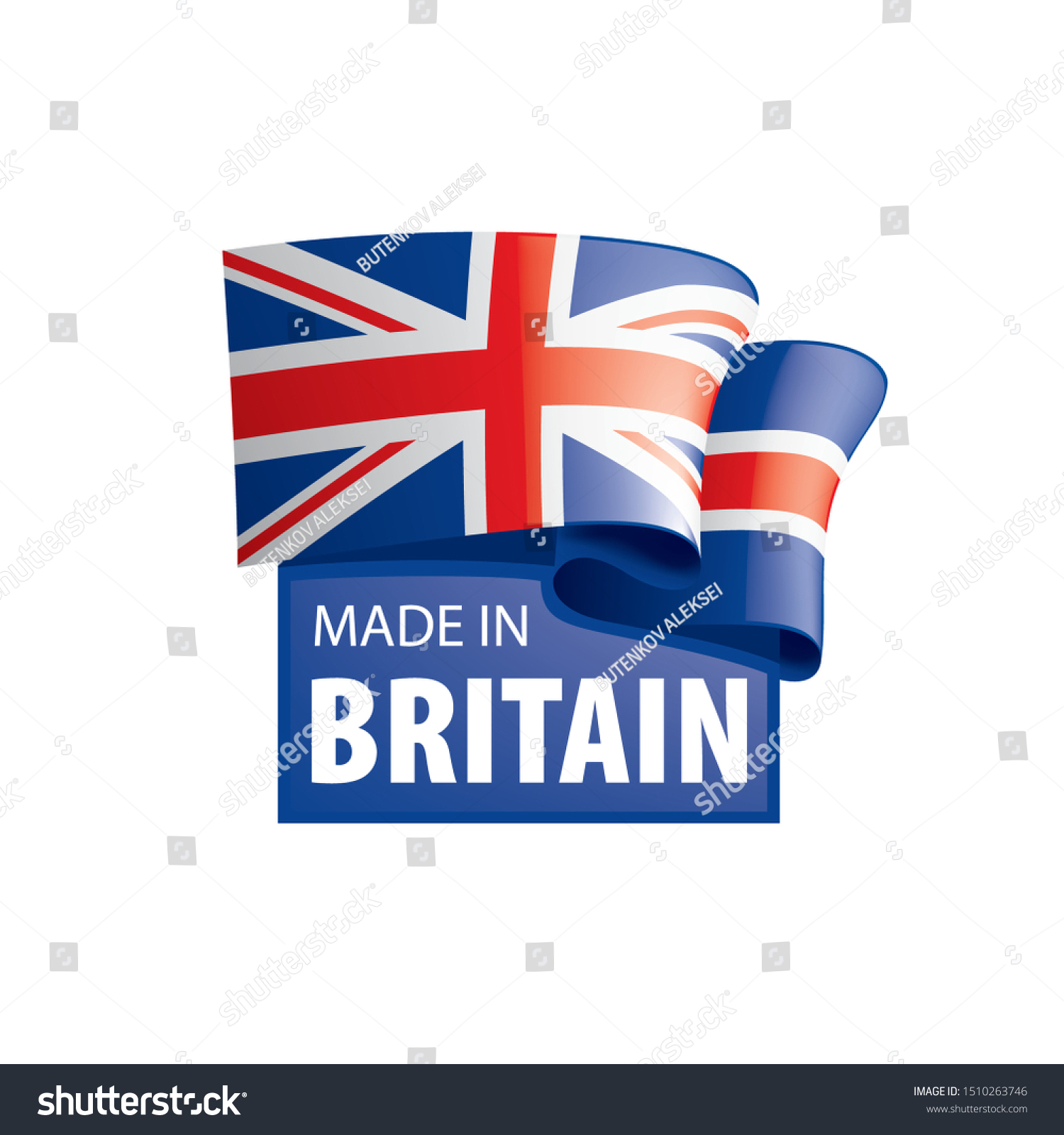 SVG of United Kingdom flag, vector illustration on a white background svg