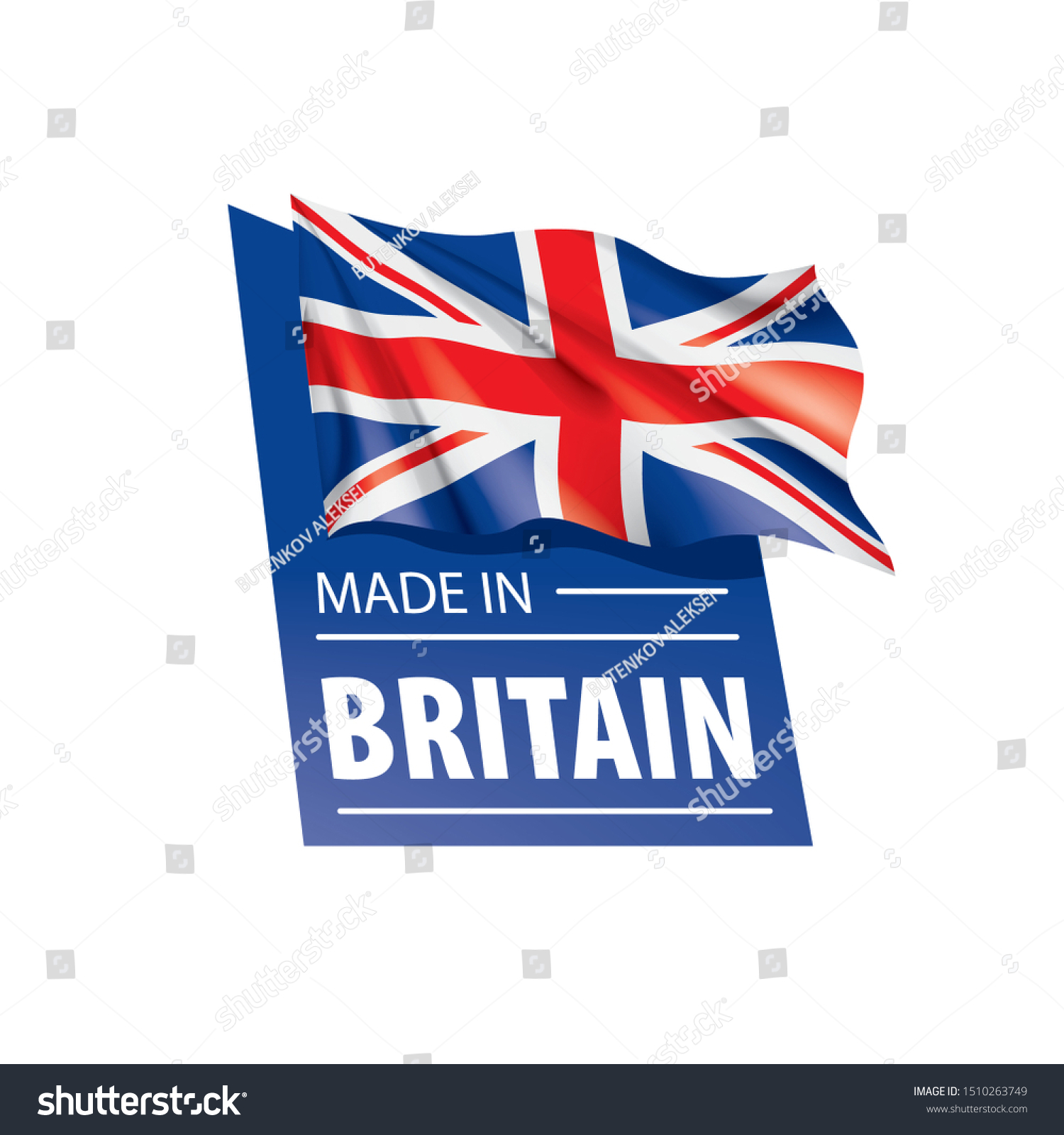 SVG of United Kingdom flag, vector illustration on a white background svg