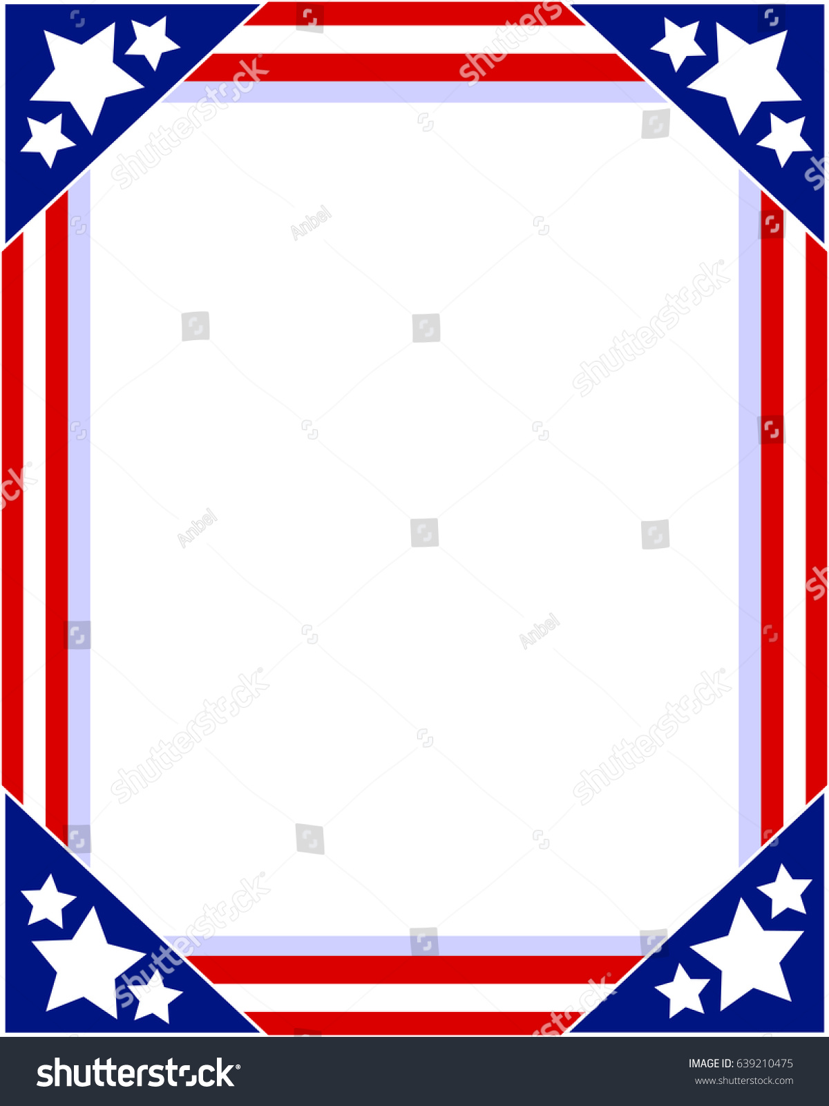 United States Flag Picture Frame Photo Stock Vector (Royalty Free ...