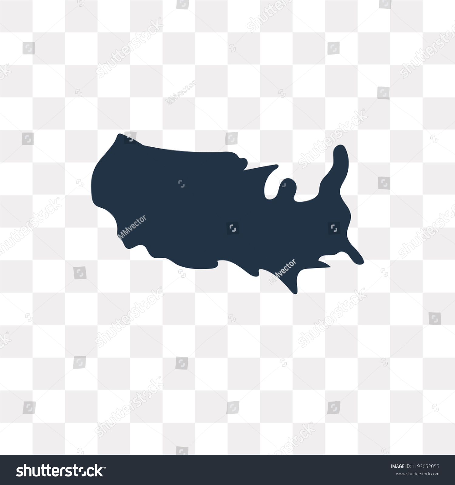 invisible background united states map transparent background United States Map Vector Icon Isolated Stock Vector Royalty Free invisible background united states map transparent background