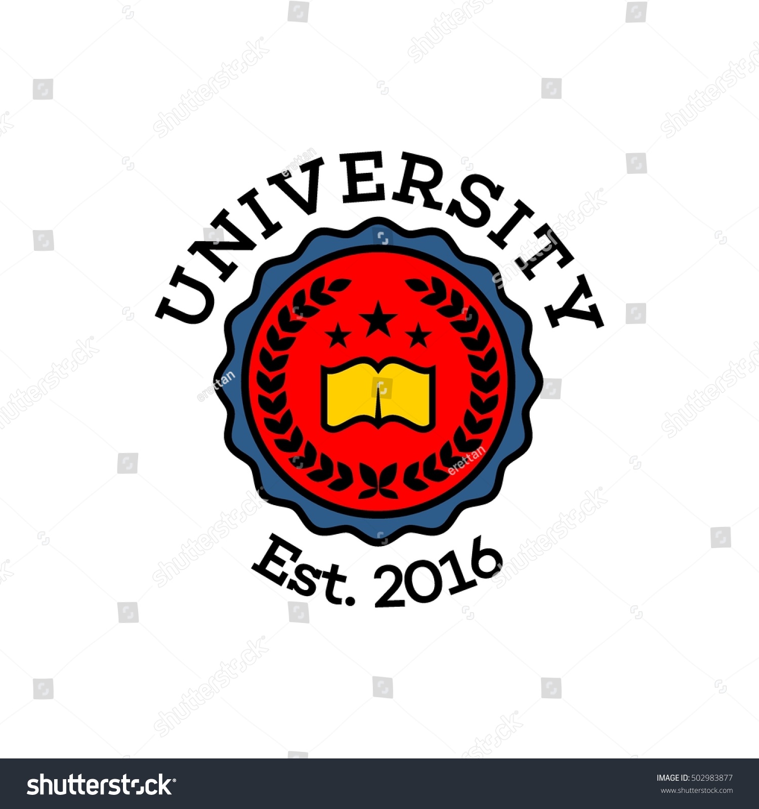 University, Academy School Logo Stock Vector Illustration 502983877 ...