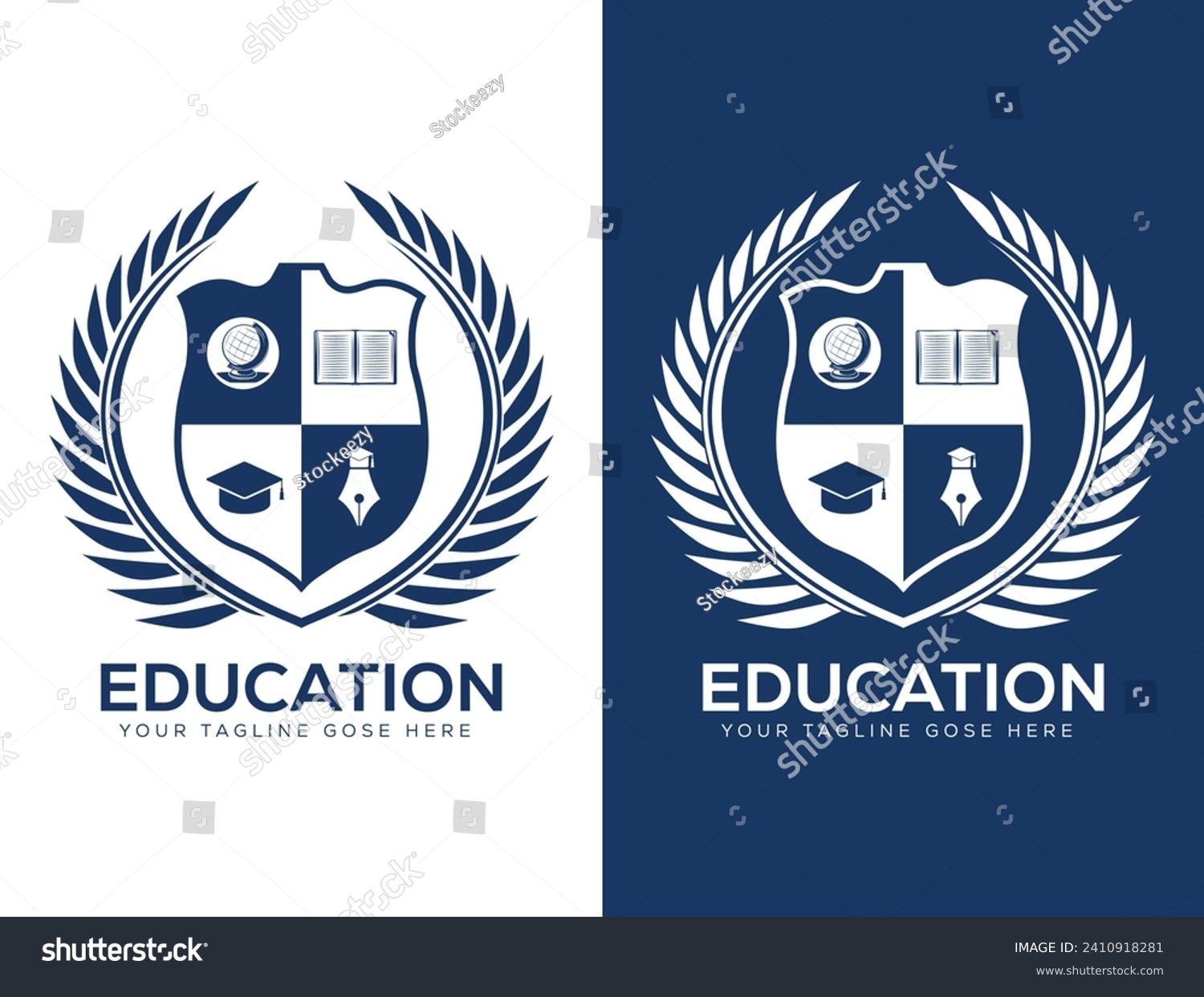 SVG of University and college school crests and logo emblem svg