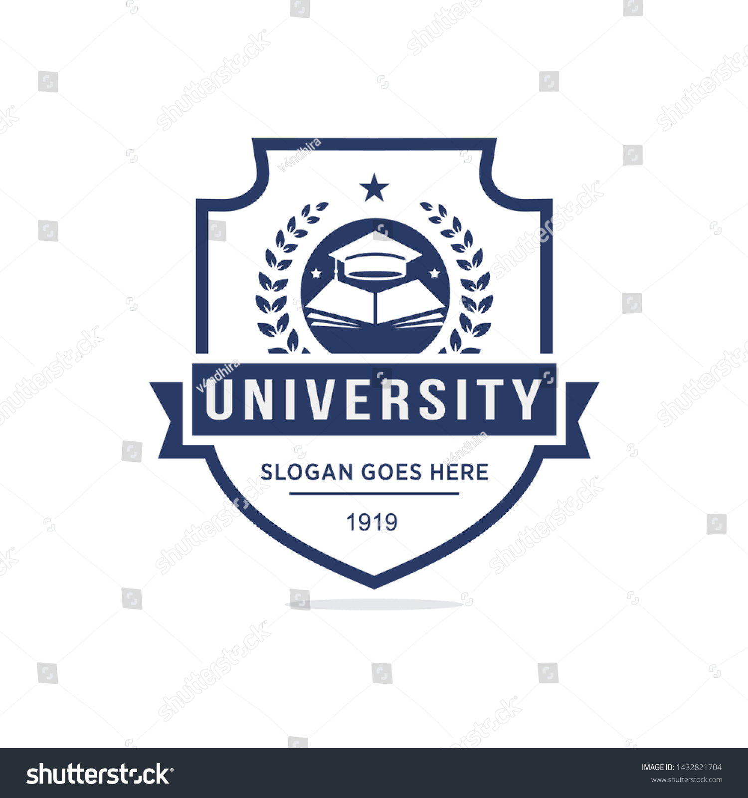 University College School Logo Template Stock Vector Royalty Free