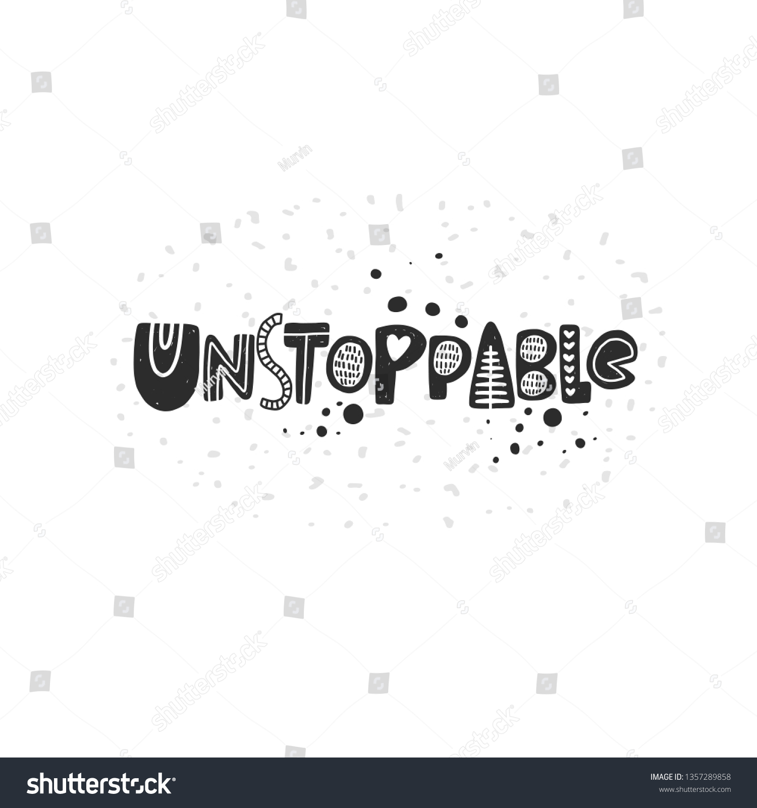 Unstoppable Logo Icon Label Slogan Your Stock Vector Royalty Free 1357289858