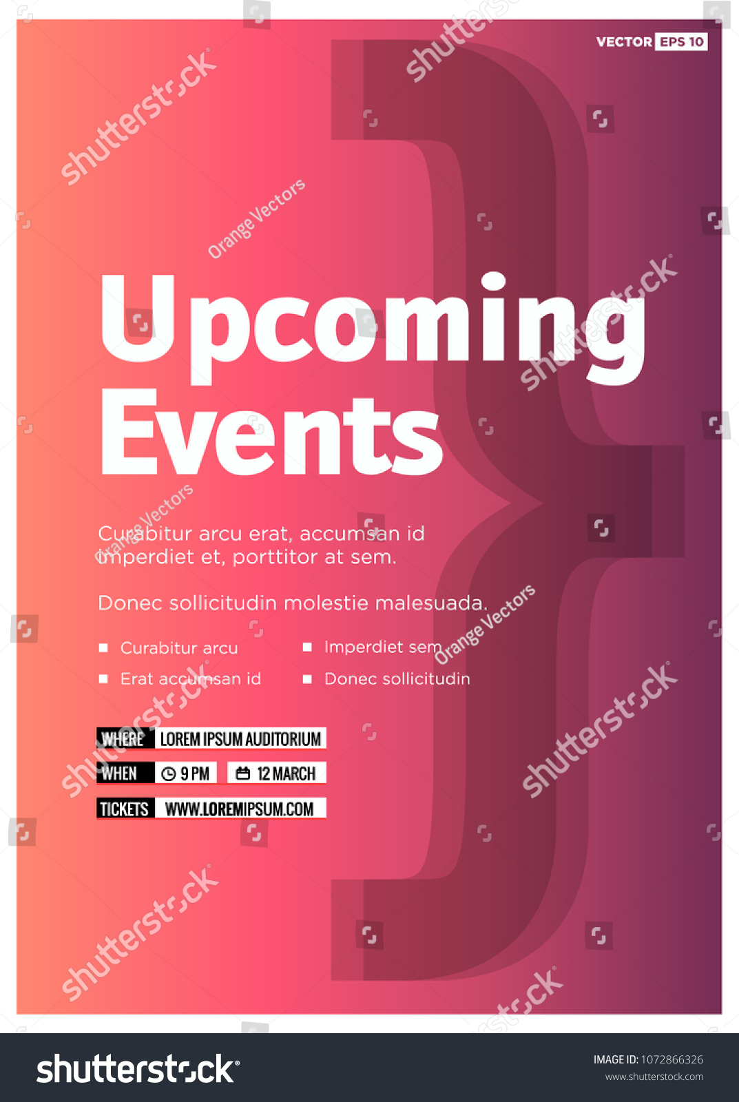Upcoming Event Flyer Template from image.shutterstock.com