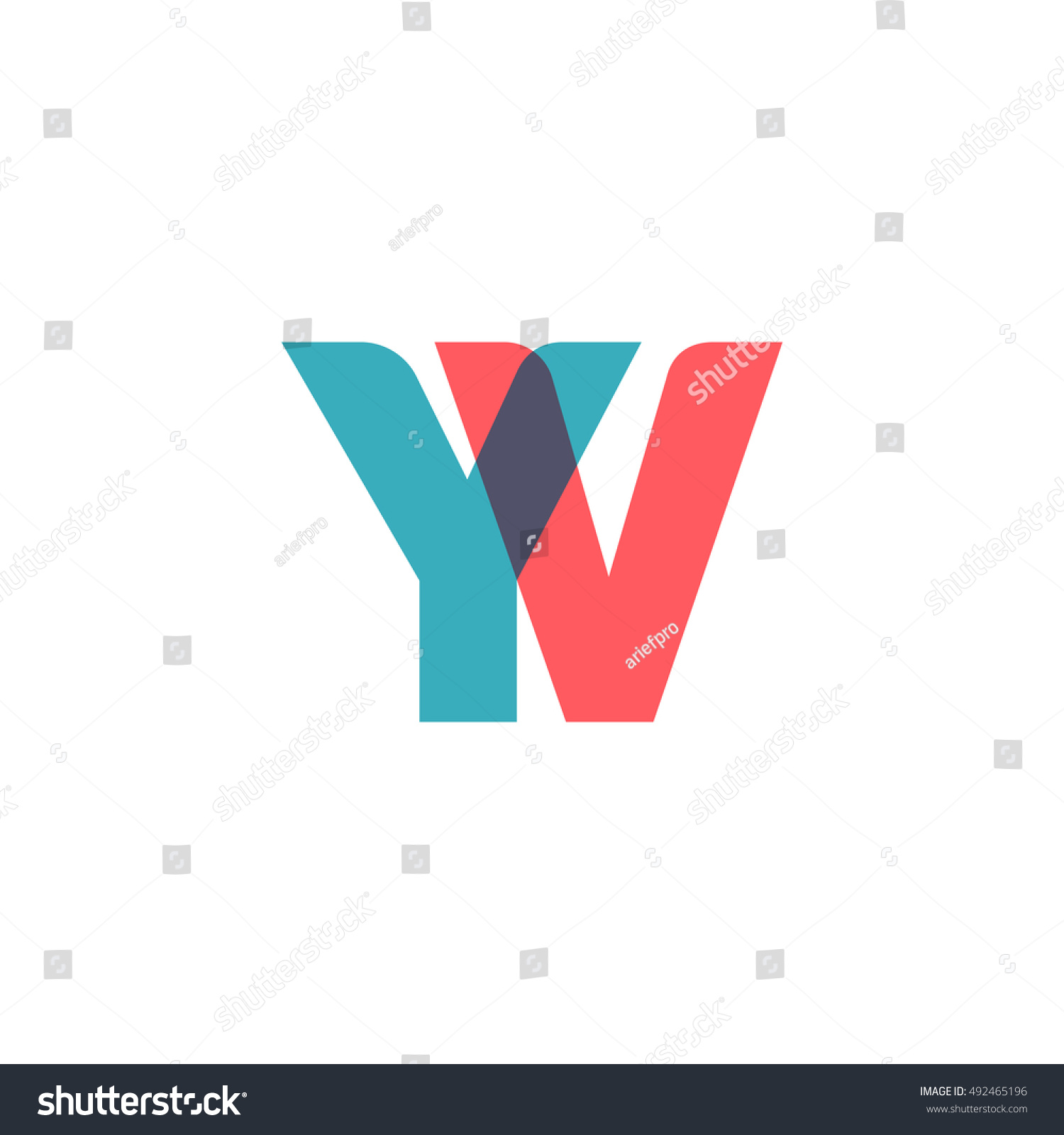 Uppercase Yv Logo Modern Classic Pale Stock Vector (Royalty Free ...