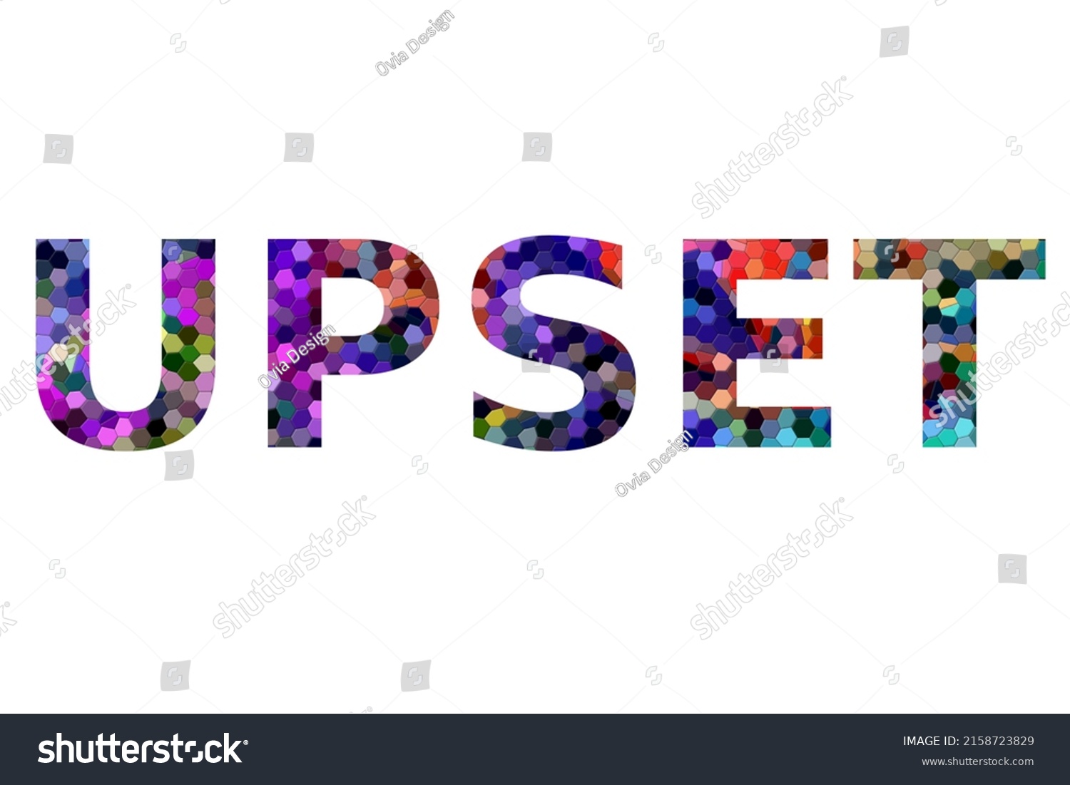 upset-colorful-typography-text-banner-vector-stock-vector-royalty-free