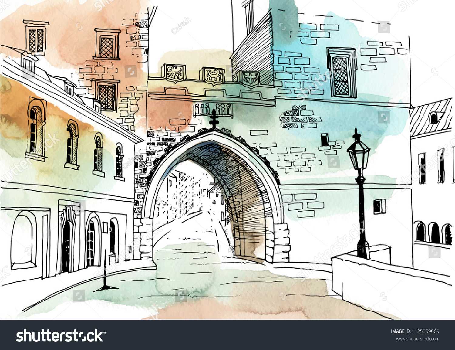 Old street drawing Images, Stock Photos & Vectors | Shutterstock