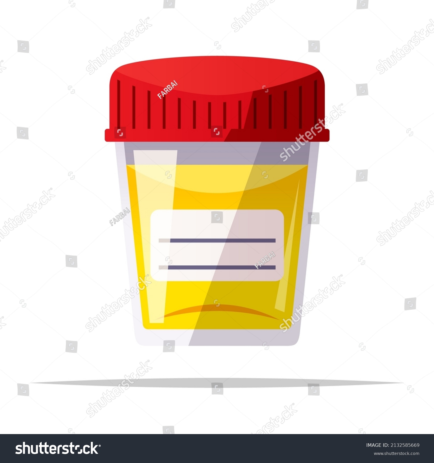 urine sample container red cap yellow liquid clip art preview