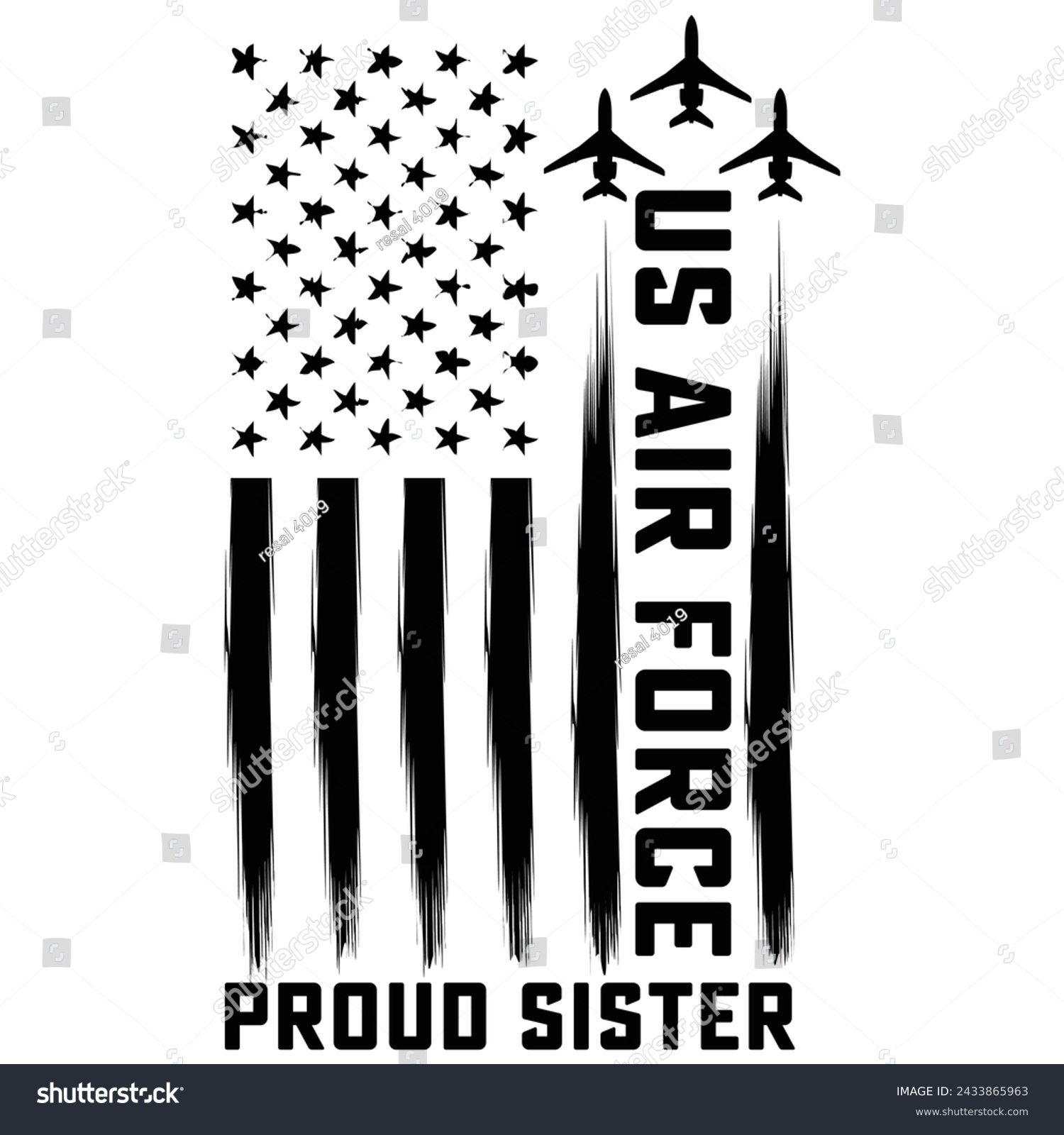 SVG of US Air Force t shirt design,Proud Air Force Wife svg,Cricut  Silhouette cut files,American Flag, Distressed US Flag svg