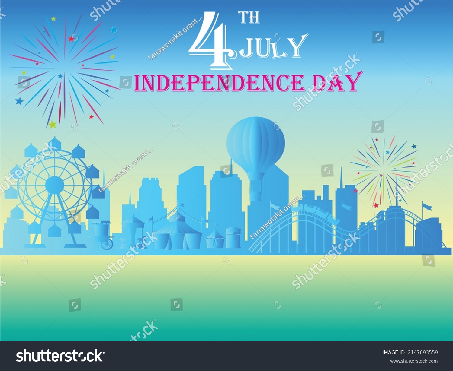 Us Independence Day Us Independence Day Stock Vector (Royalty Free