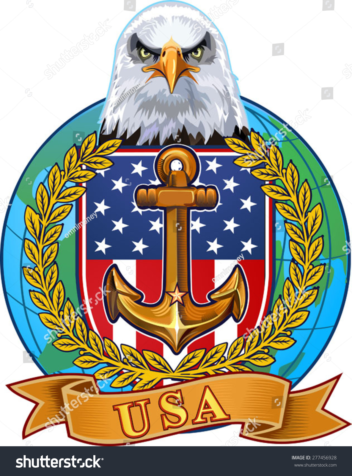 Us Navy Eagle Stock Vector (Royalty Free) 277456928 | Shutterstock