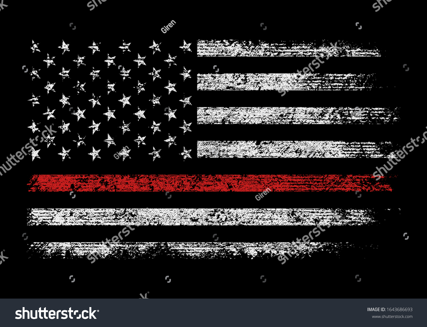 680 American flag firefighter Stock Vectors, Images & Vector Art ...