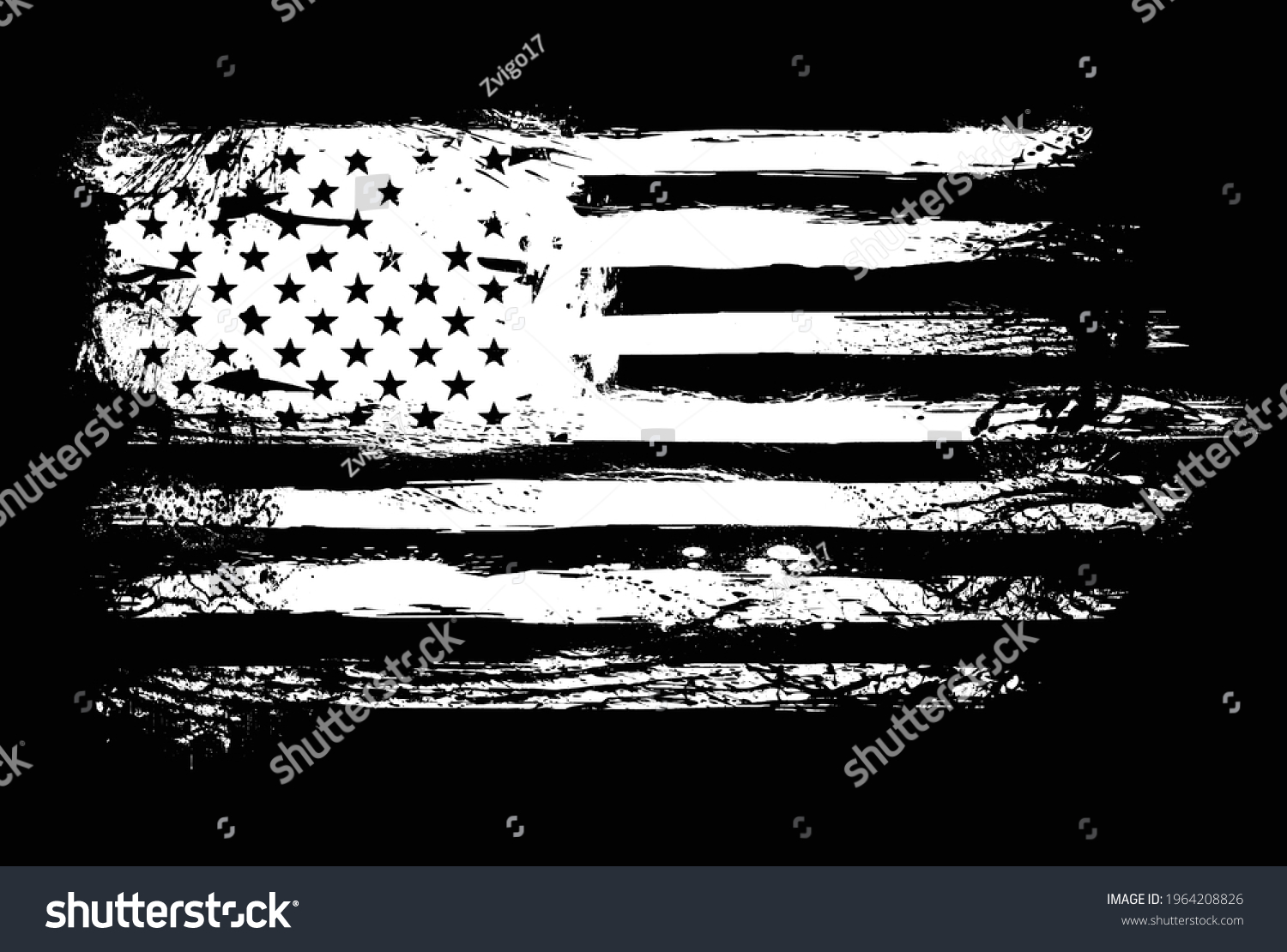 Usa Flag Distressed American Flag Splash Stock Vector (royalty Free 