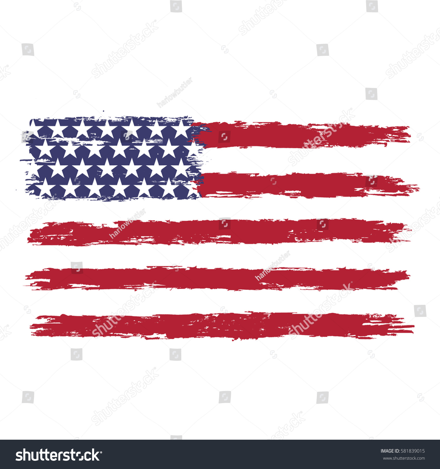 SVG of USA flag in grunge style on a white background svg