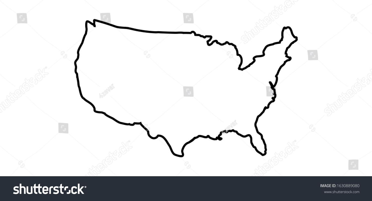 Usa Map States Vector Illustration Stock Vector (Royalty Free ...