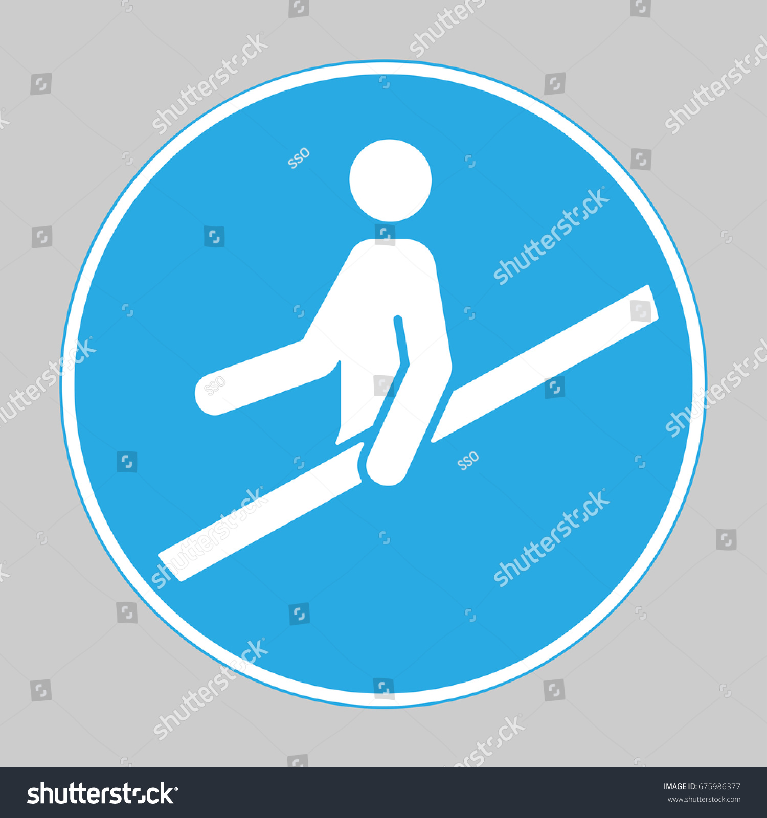 Use Handrail Mandatory Sign Iso 7010 Stock Vector Royalty Free 675986377 6449