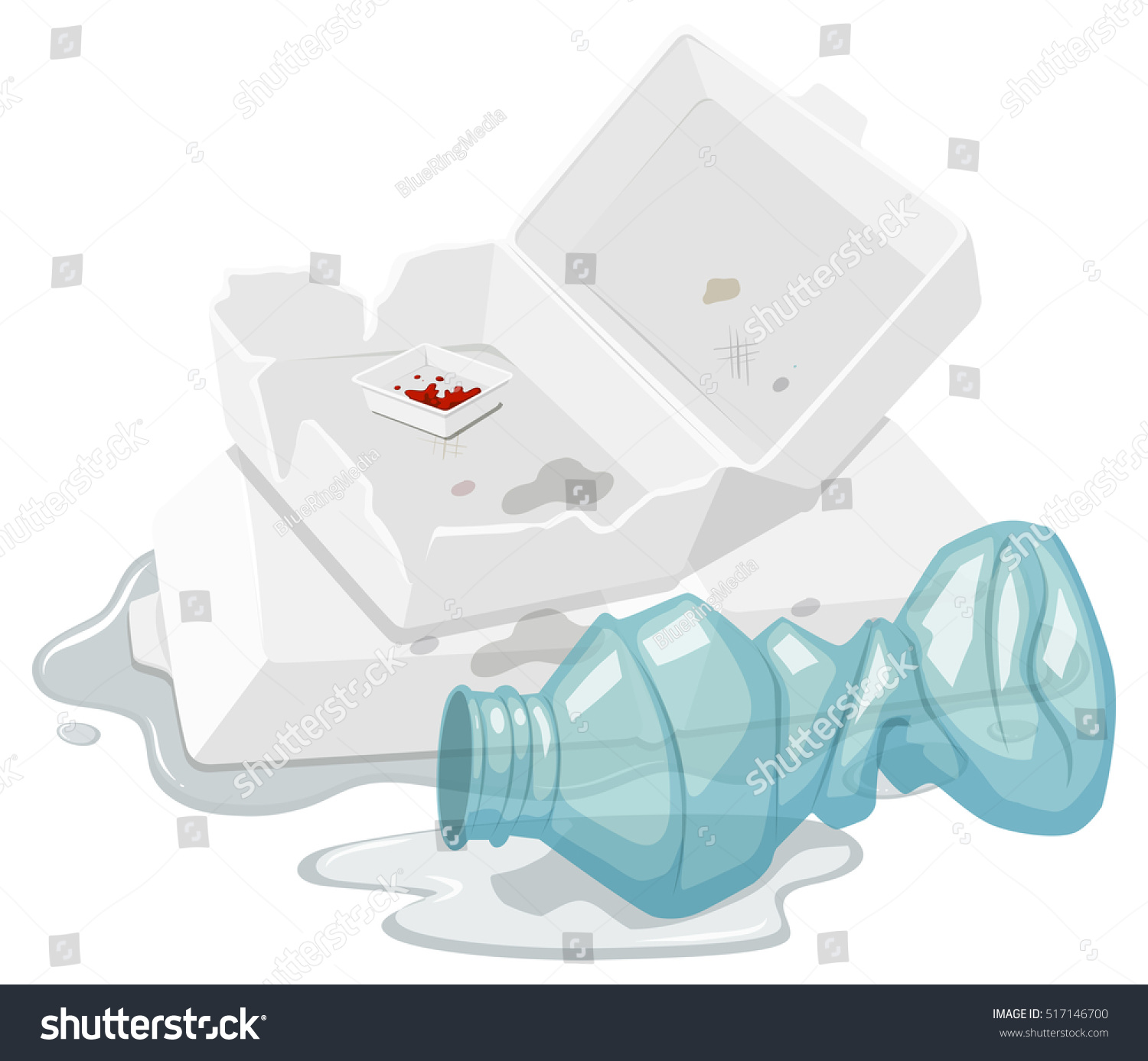 box bottle vector Stock Foam Box Illustration Plastic Vector Bottle Used