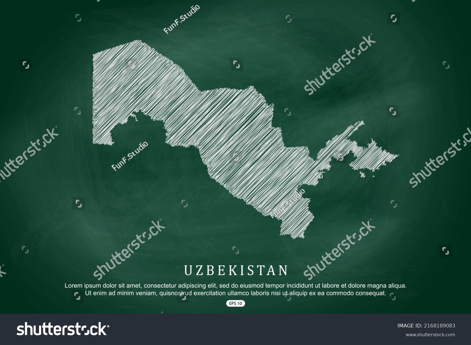 Uzbekistan Map World Map International Vector Stock Vector Royalty   Stock Vector Uzbekistan Map World Map International Vector Template With White Outline Graphic Sketch And Old 2168189083 