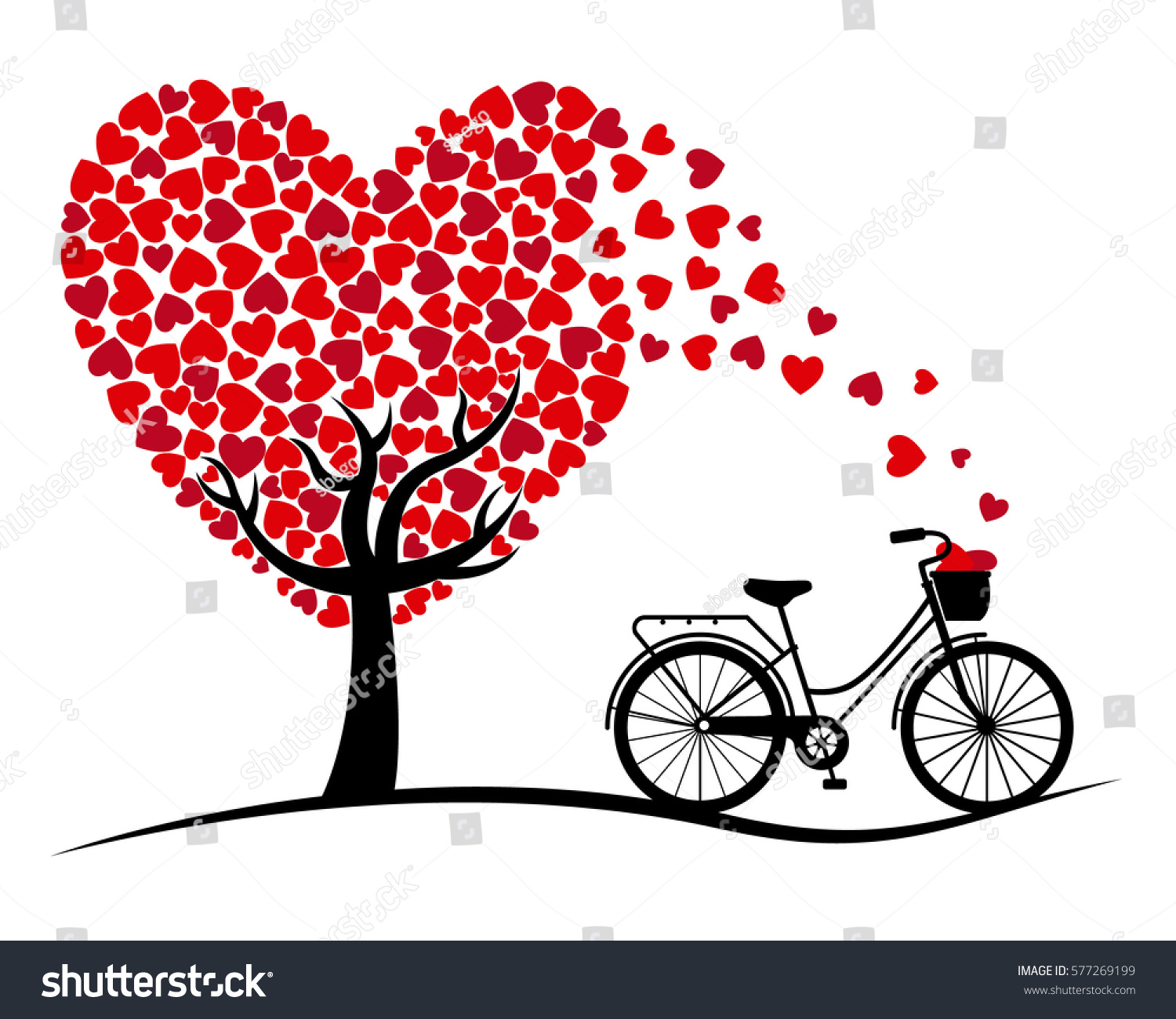 Valentine Card Bicyc