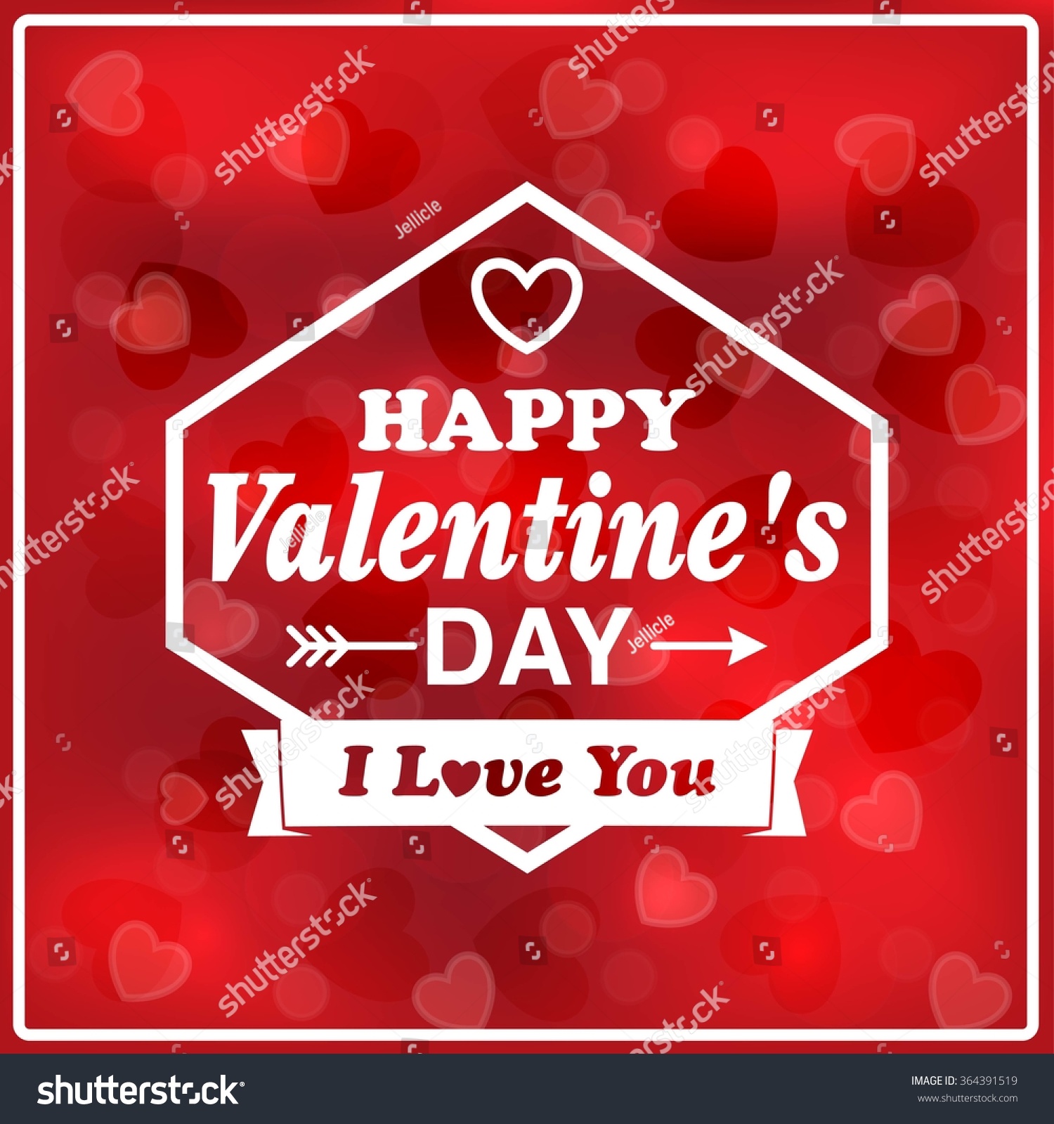 Valentine'S Day Poster.Typography.Vector Illustration. - 364391519