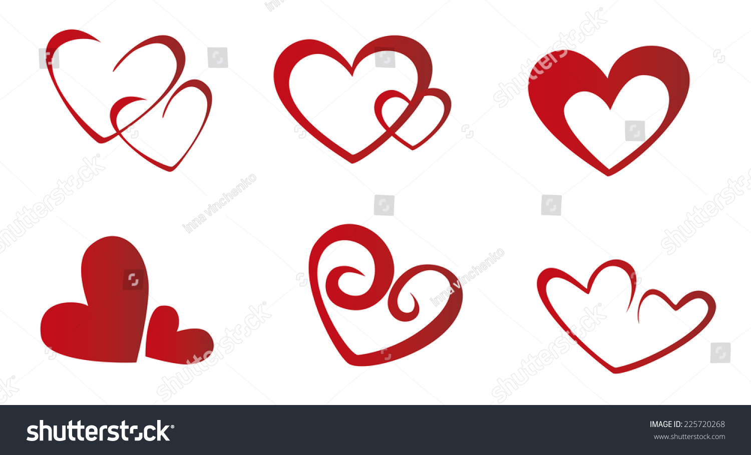 Uncategorized Valentines Day Symbols valentines day set heart symbols stock vector 225720268 shutterstock with symbols