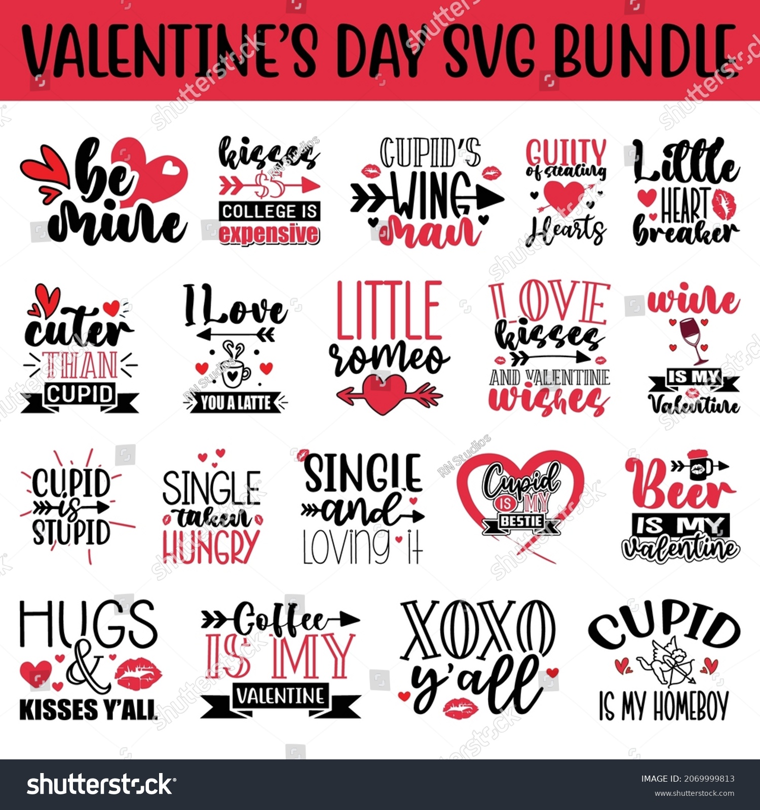 SVG of Valentine'S DAY SVG Bundle.Valentine'S DAY  T-shirt Design SVG Bundle. svg