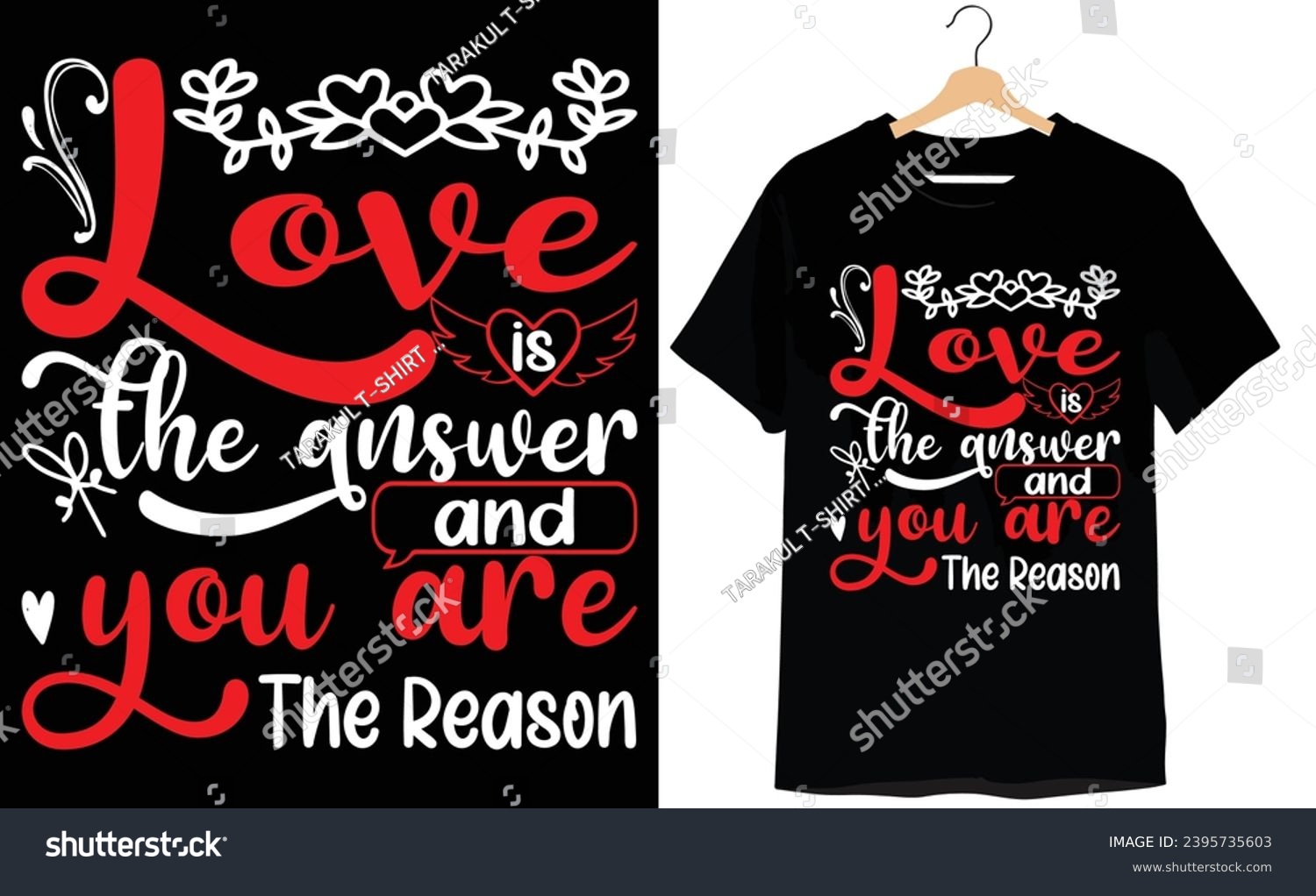 SVG of valentine's day typography t-shirt design svg