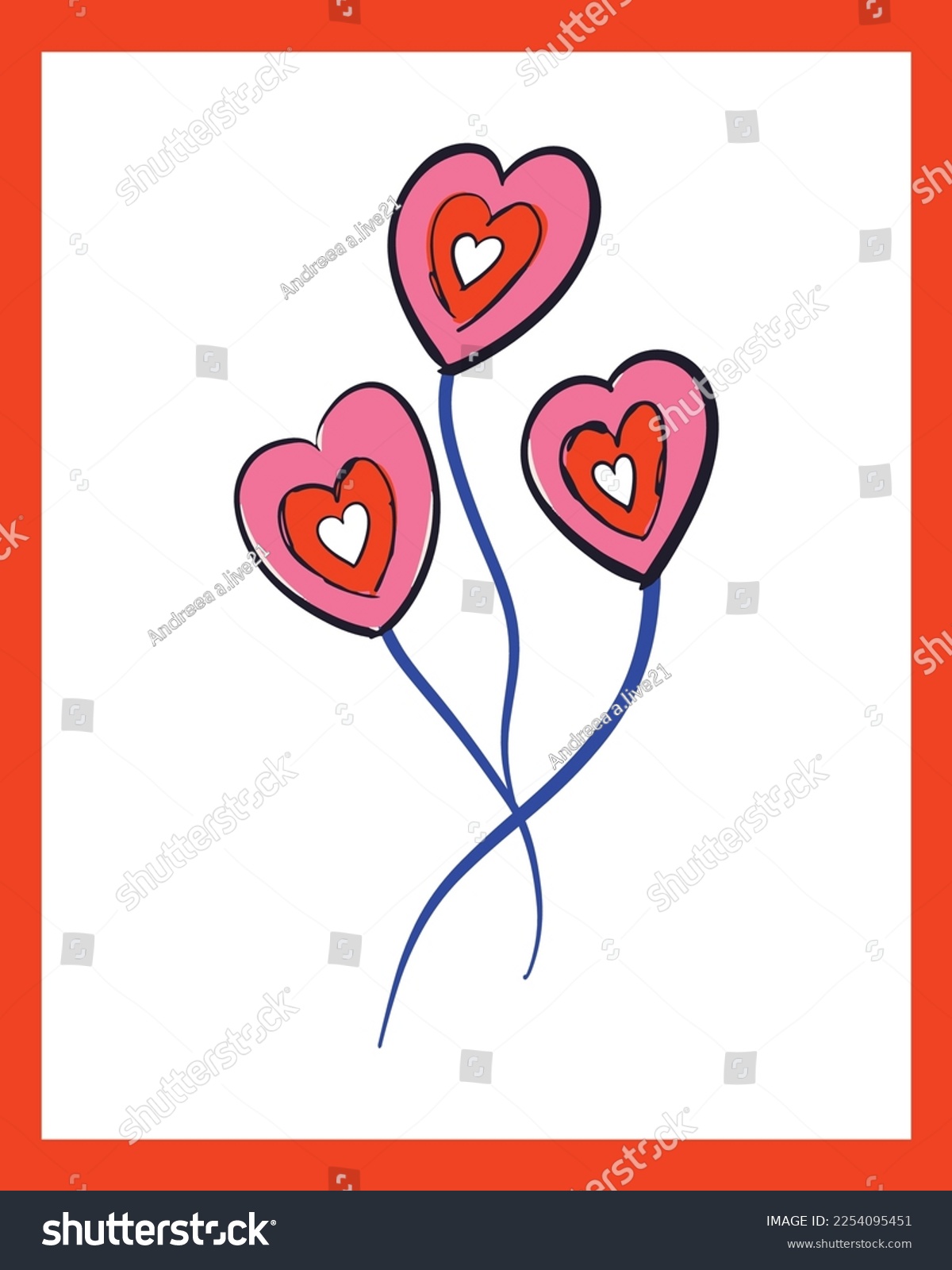 SVG of Valentine's Day Vector SVG, Doodle Hearts Illustration, Hearts Vectors, Love Illustration, Pink Hearts, Painted Hearts Illustration, Valentines Day Doodle svg