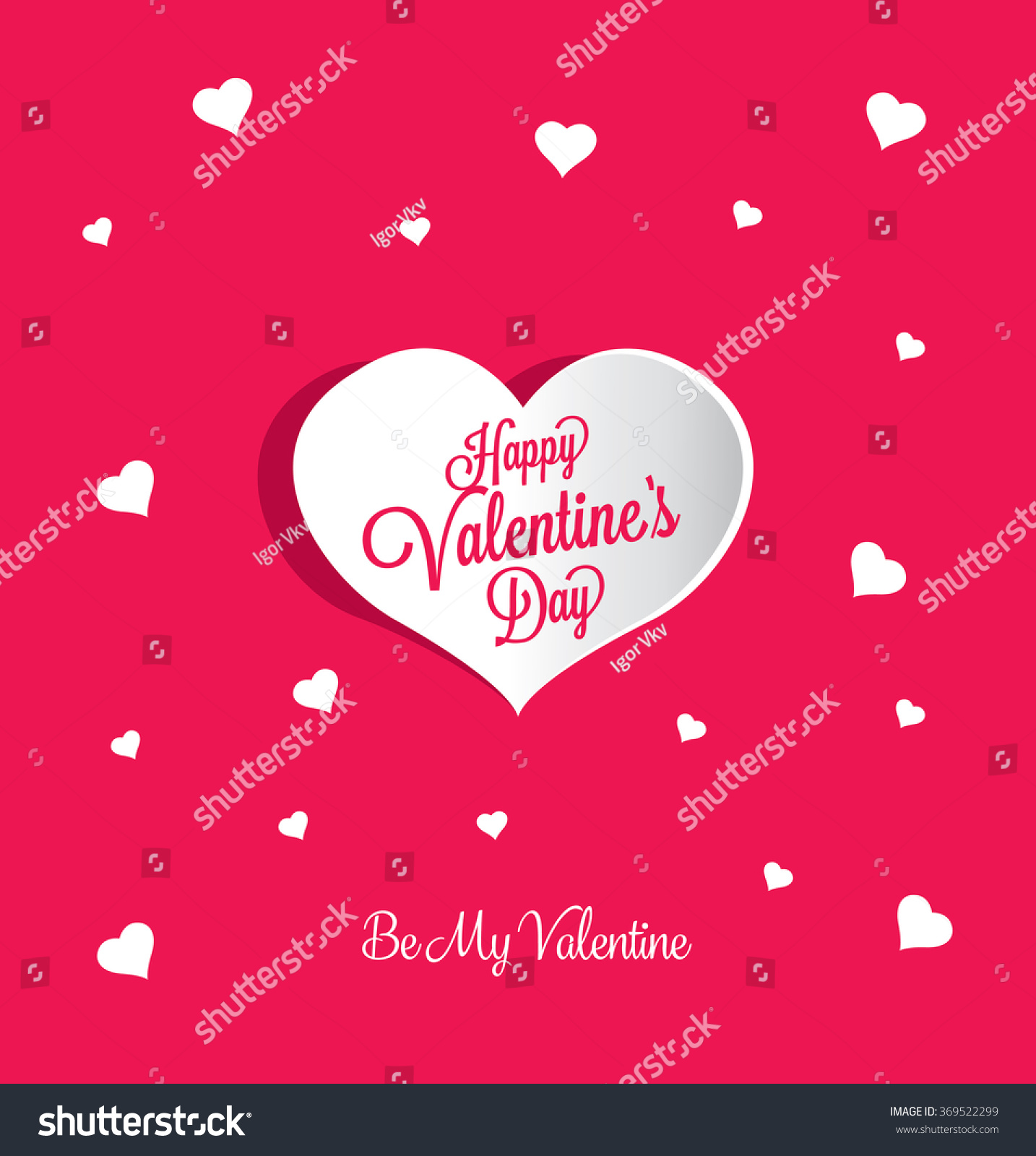 Valentines Greeting Card Stock Vector 369522299 - Shutterstock