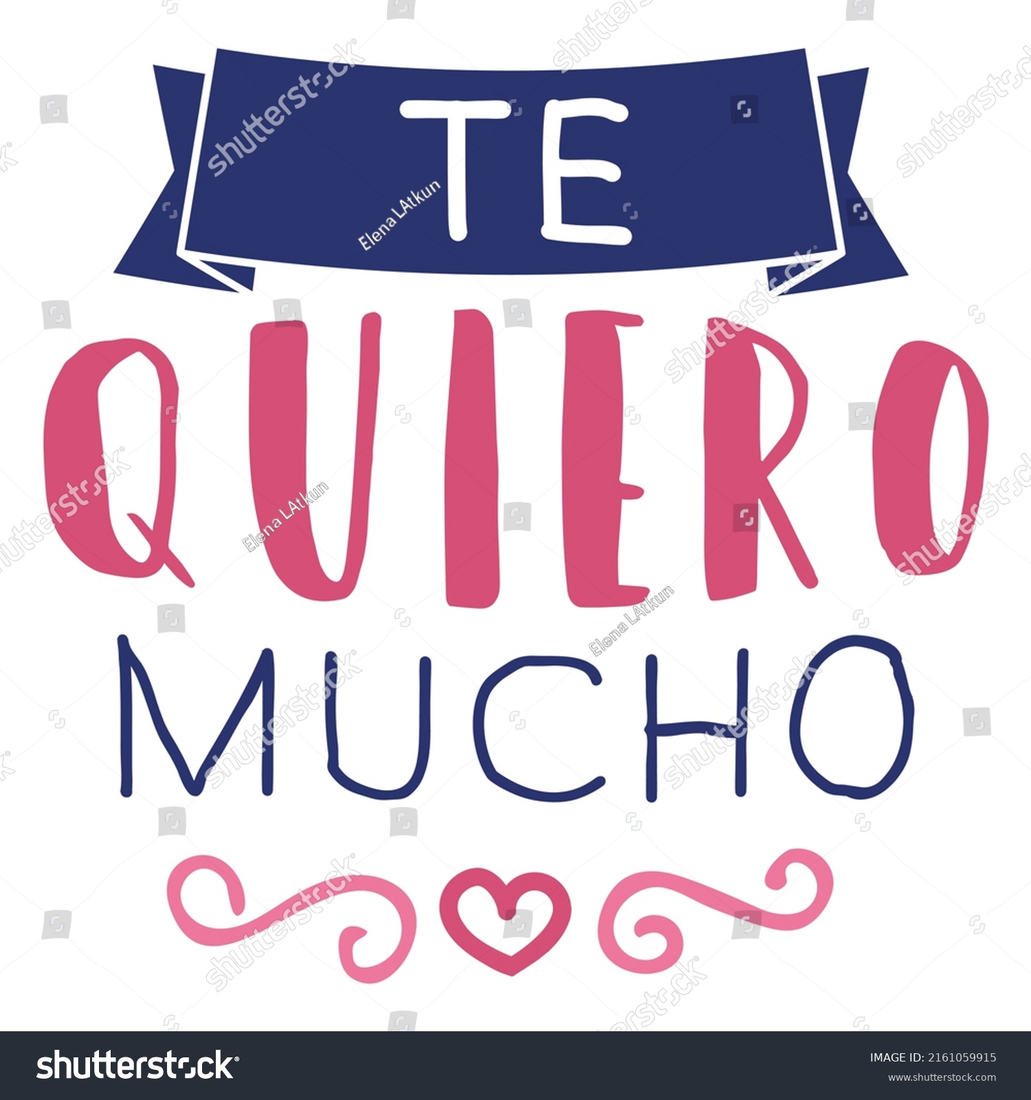 Valentine Te Quiero Mucho Badge Sticker Stock Vector (Royalty Free ...