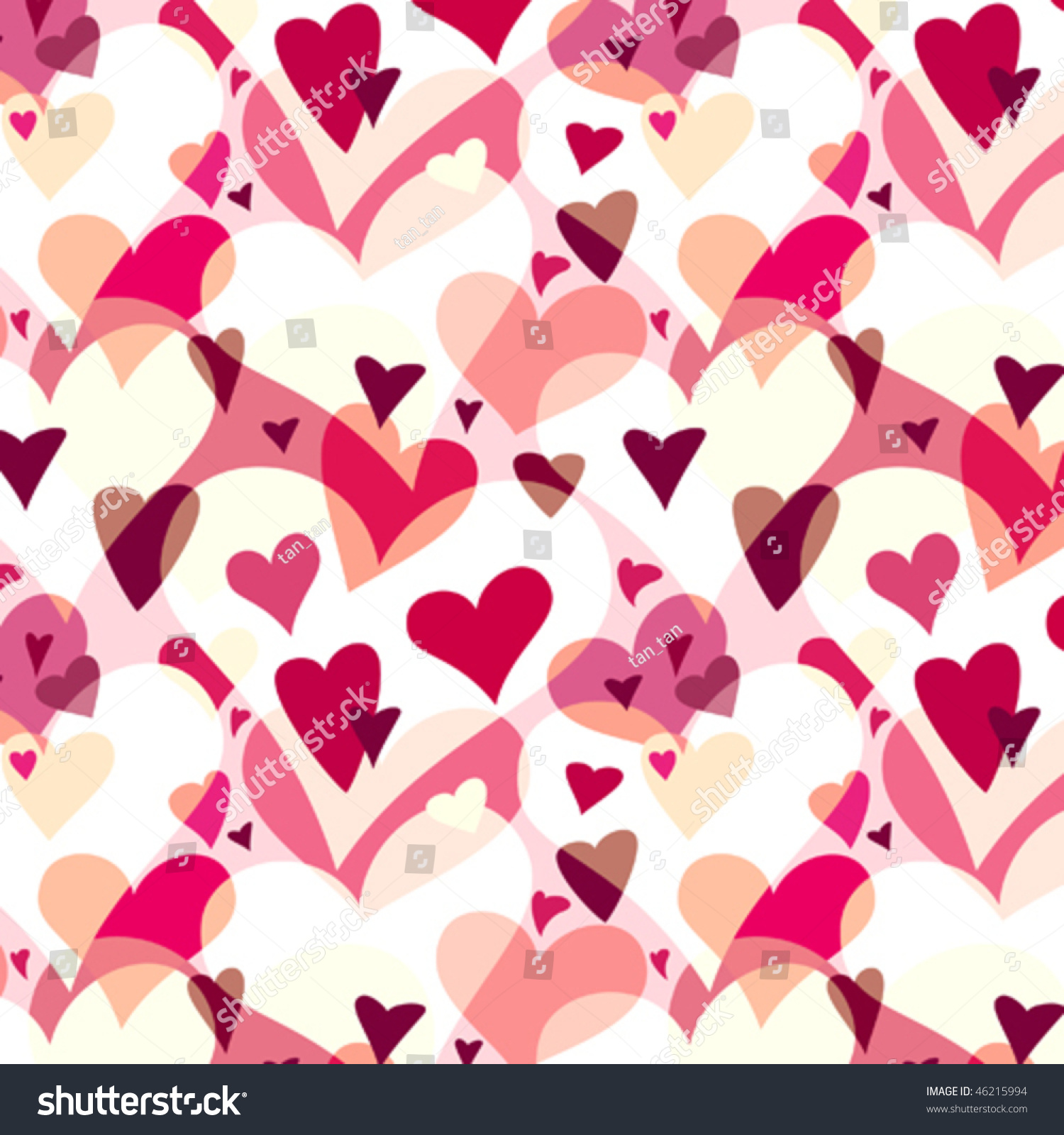 Valentine Texture Stock Vector (Royalty Free) 46215994