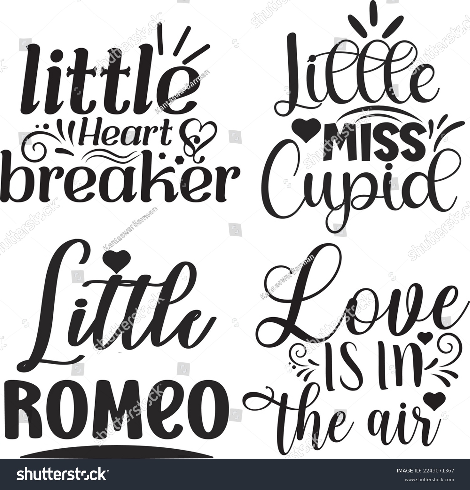 SVG of Valentines  Quotes Design SVG Bundle.This is an editable EPS vector file. svg