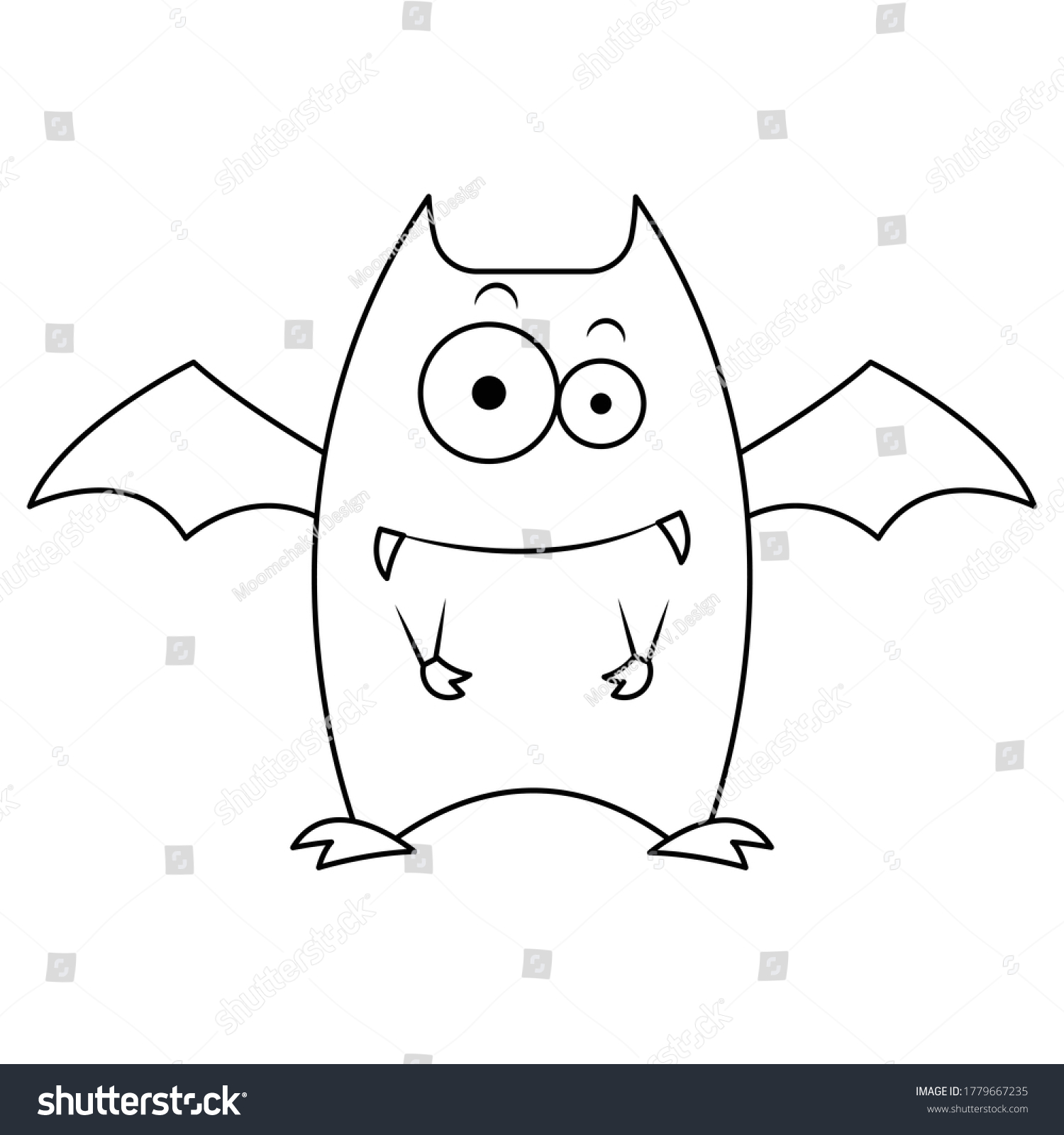 Vampire Bat Vector Illustration Cartoon Isolated Stock Vector (Royalty ...