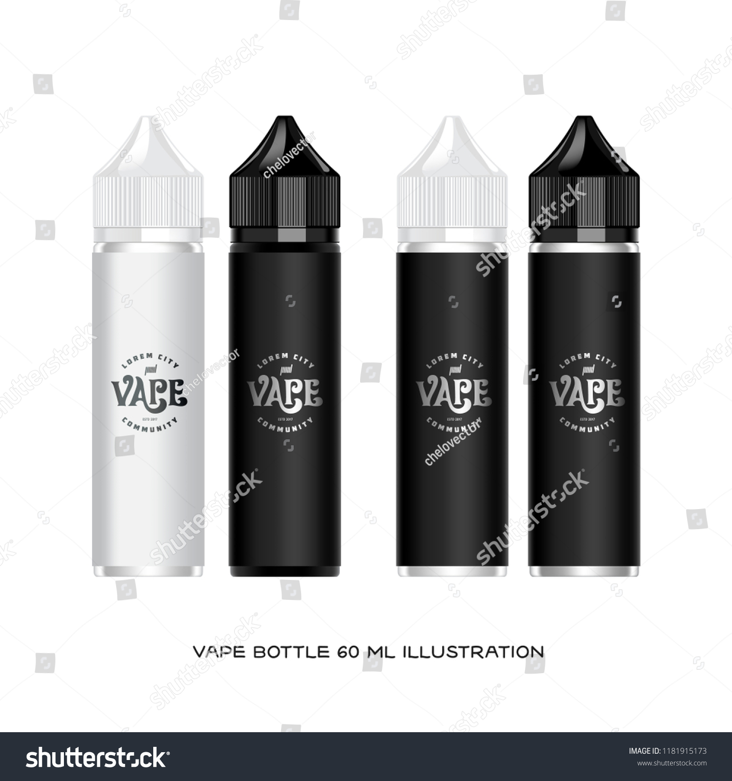 Download Vape Liquid Plastic Bottle Packaging 3d Stock Vector Royalty Free 1181915173 3D SVG Files Ideas | SVG, Paper Crafts, SVG File