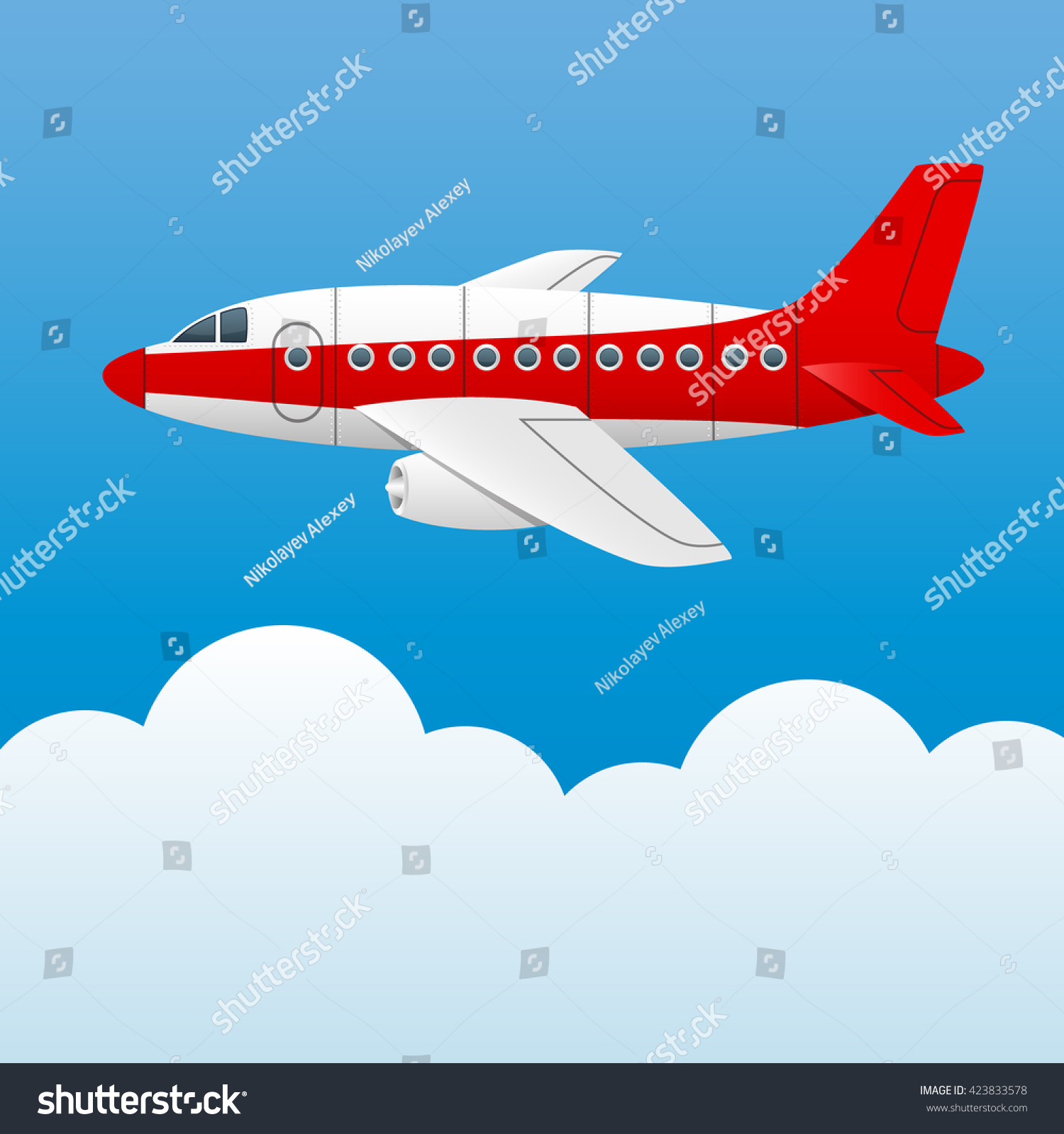 Aircraft cartoon Images, Stock Photos & Vectors | Shutterstock