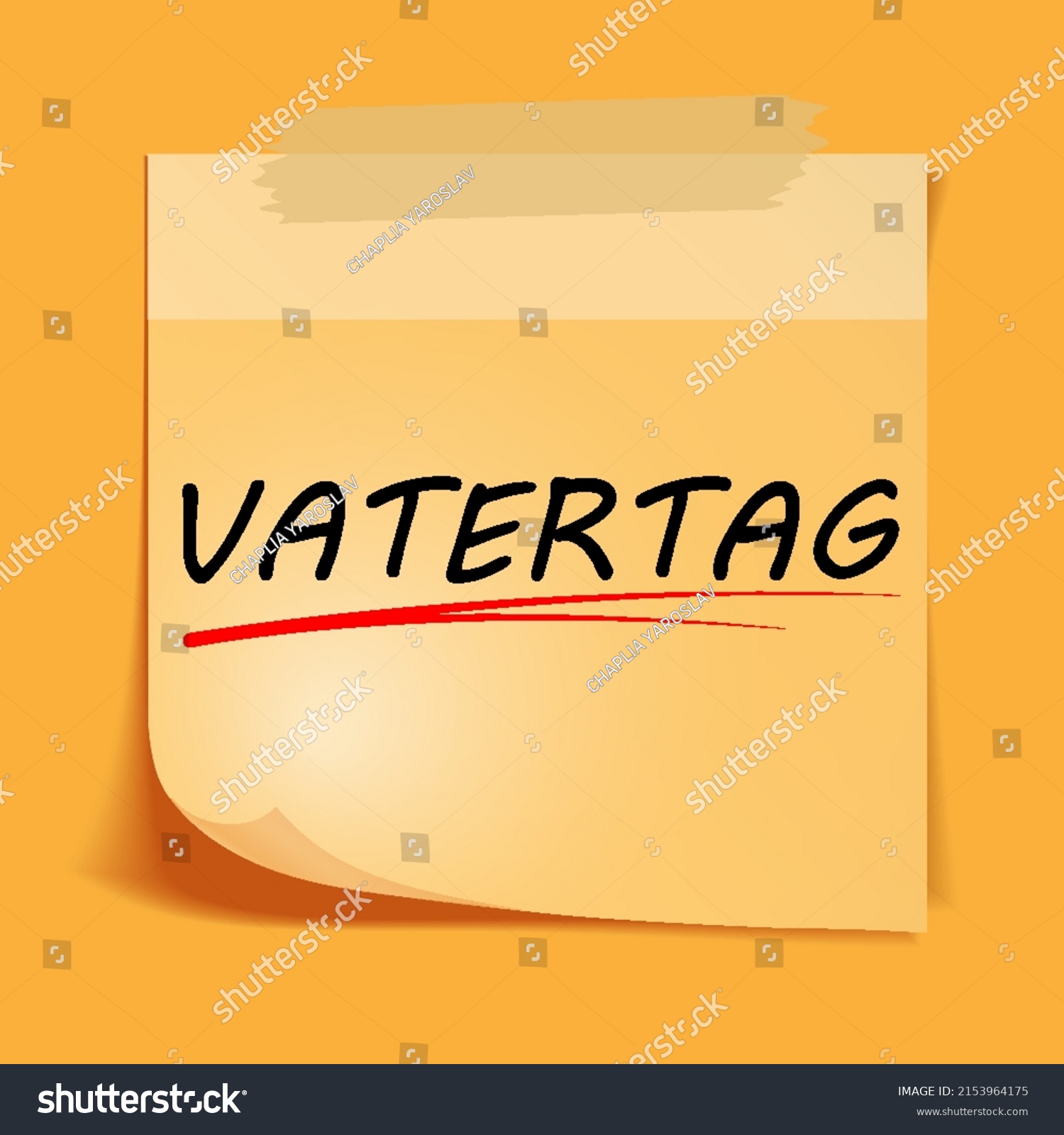 Vatertag Fathers Day Germany Vector Art Stock Vector (Royalty Free