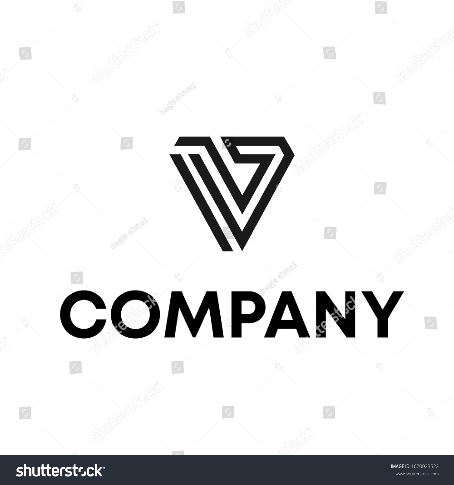 Vb Logo Design Modern Template Stock Vector (Royalty Free) 1670023522