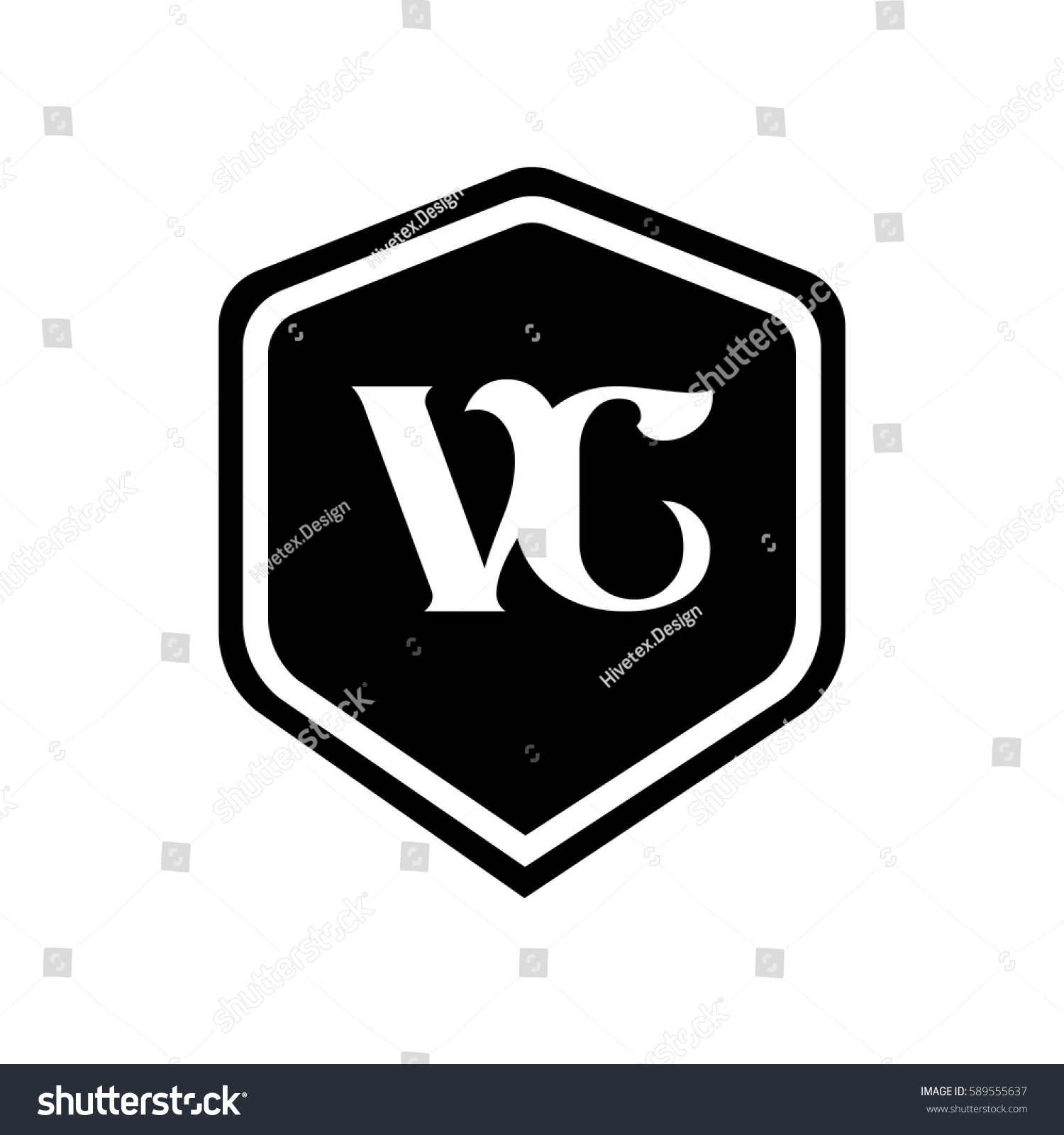 Vc Logo Stock Vector Royalty Free