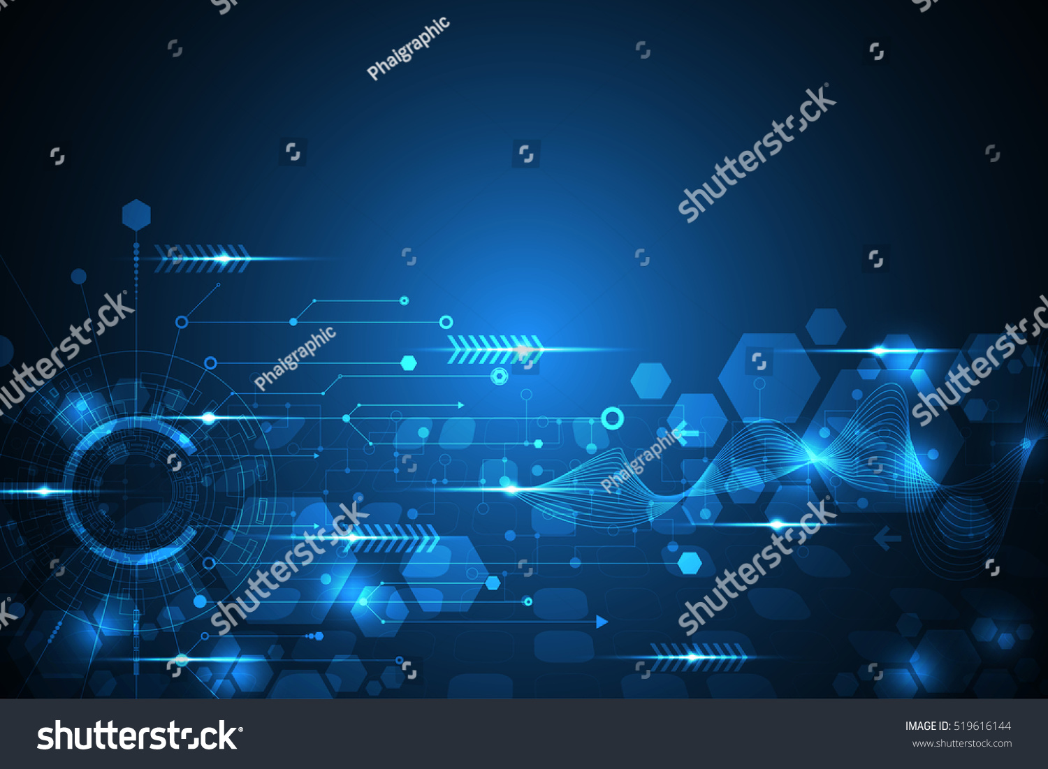 Vector Abstract Background Shows The Innovation Of Technology And ...