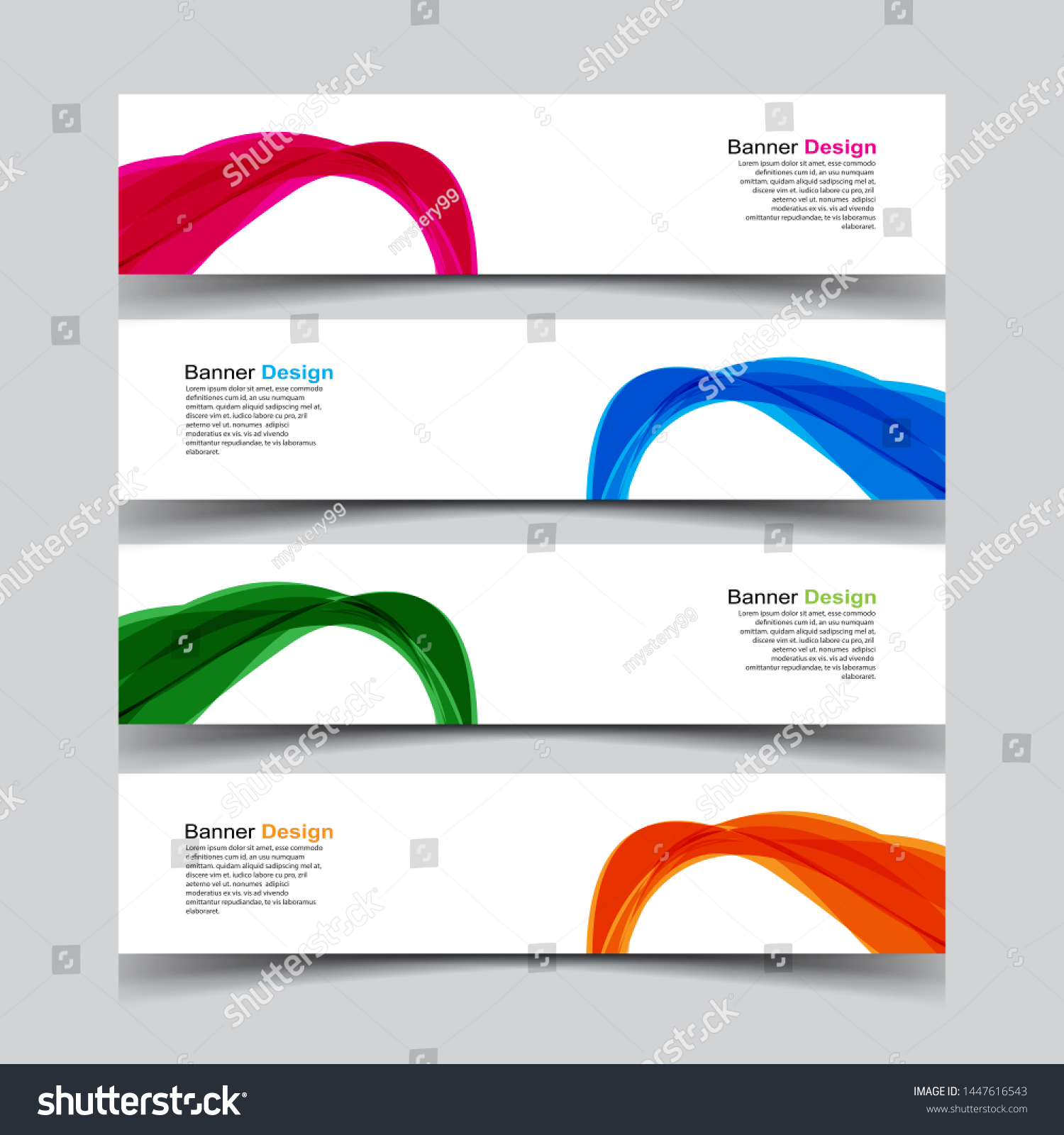Vector Abstract Banner Web Template Stock Image Download Now